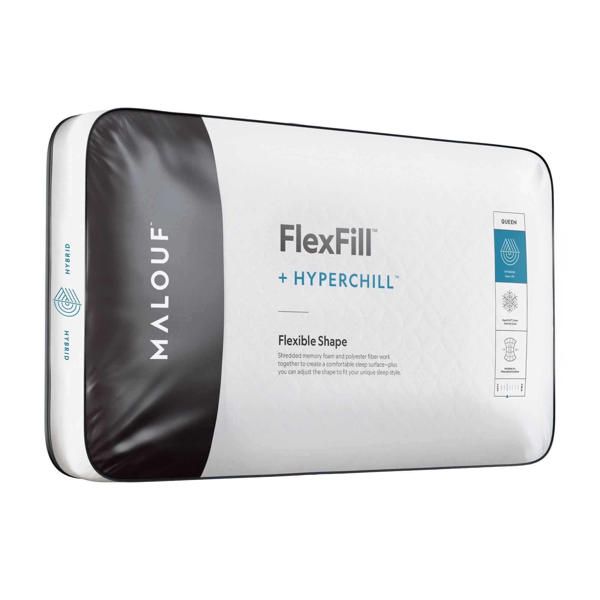 Malouf Malouf Foam & Fiber Pillow with PE cover
