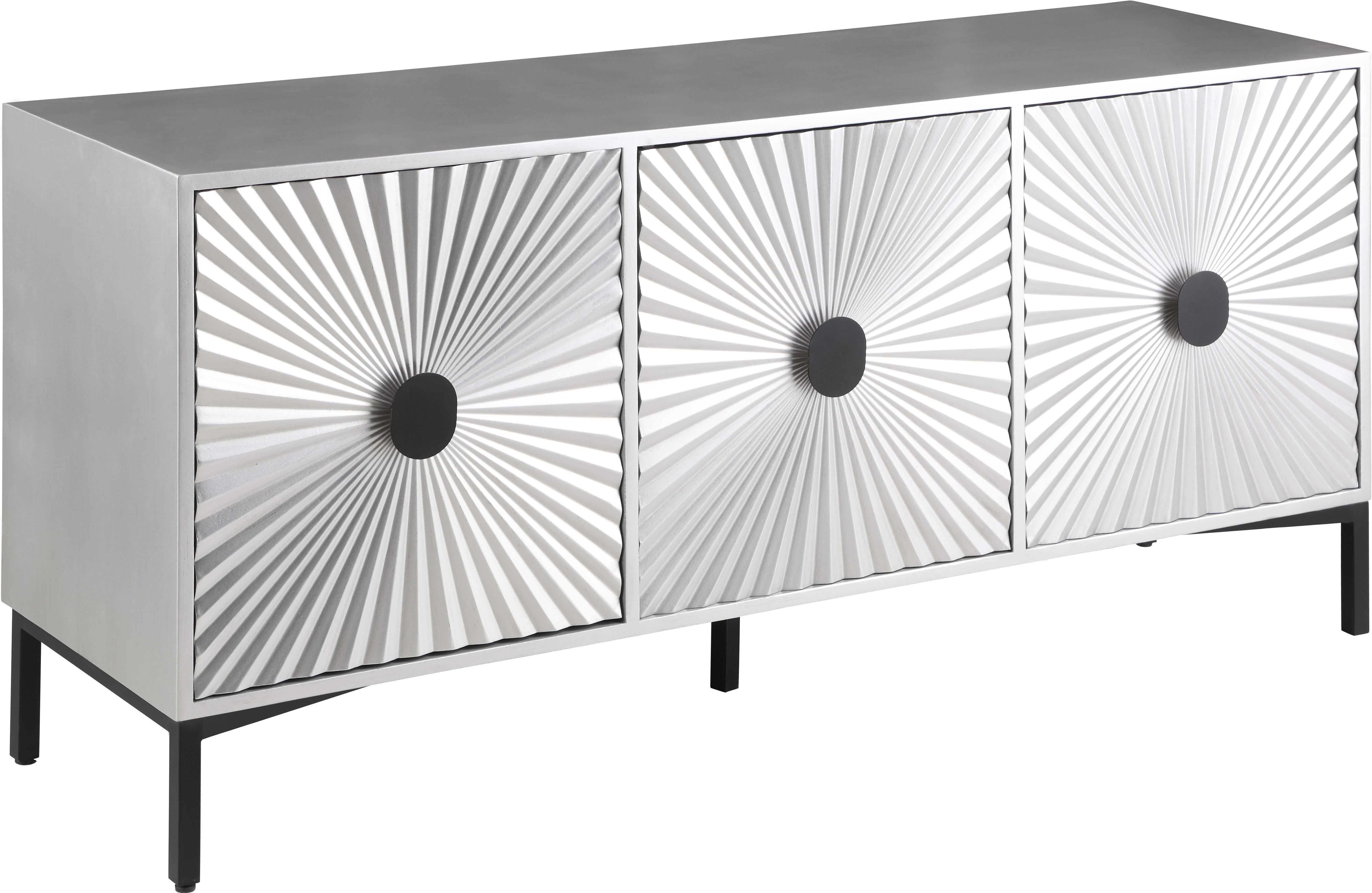 Glitz Antique Silver Sideboard/Buffet