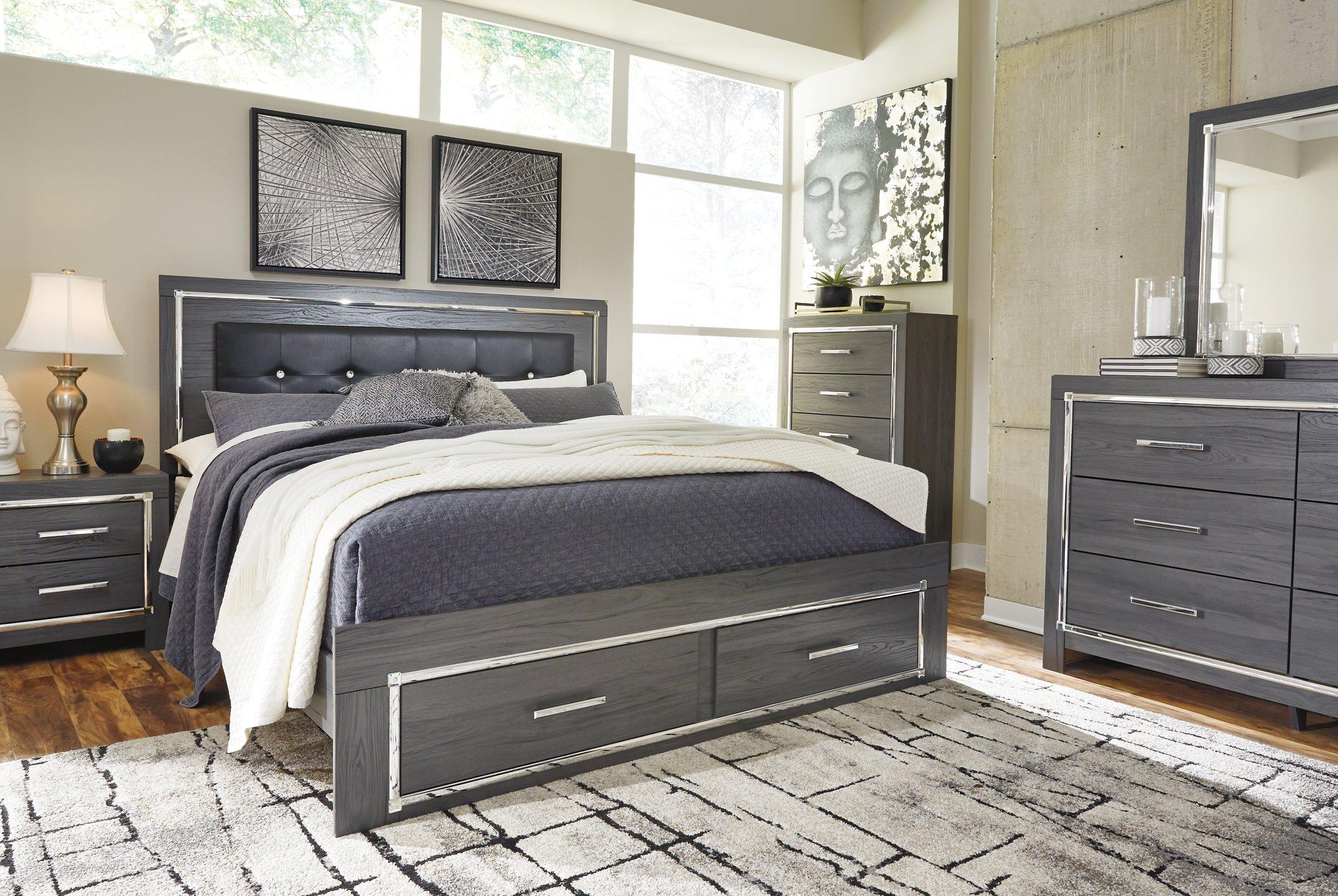 Lodanna Bed with 2 Storage Drawers