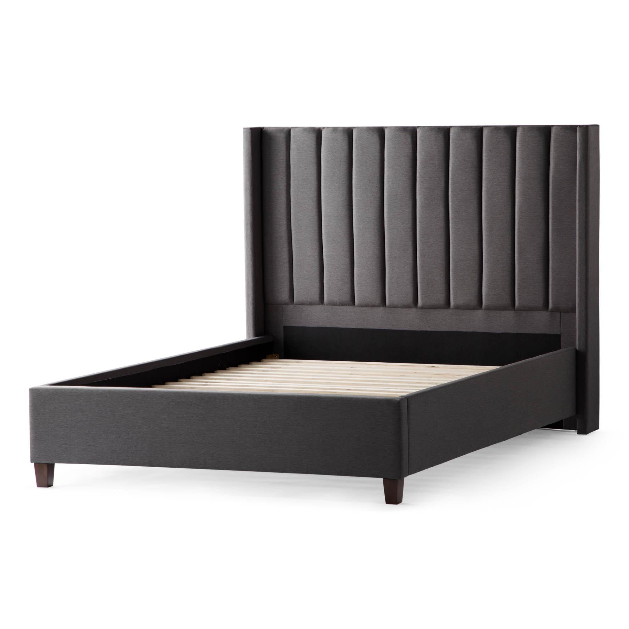 Malouf Blackwell Upholstered Bed w/ Wingback Headboard