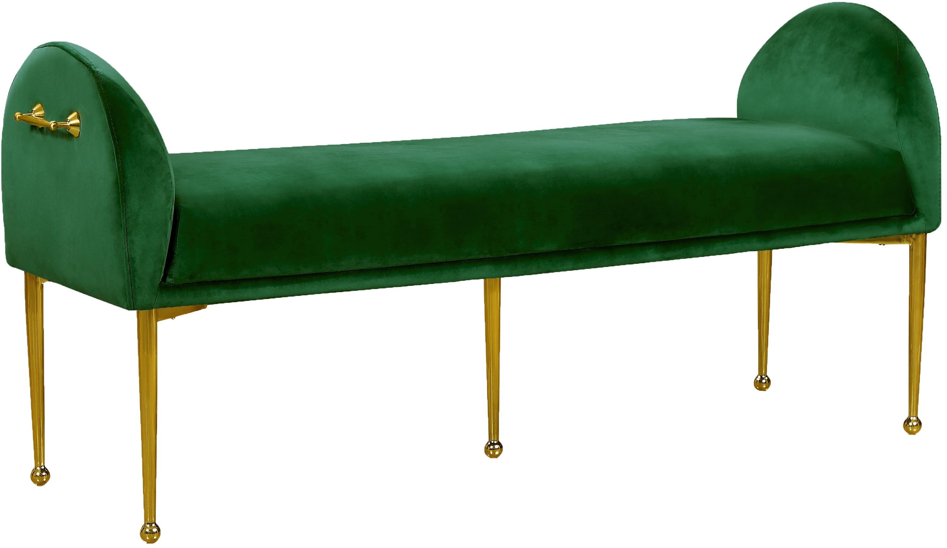 Owen Green Velvet Bench image