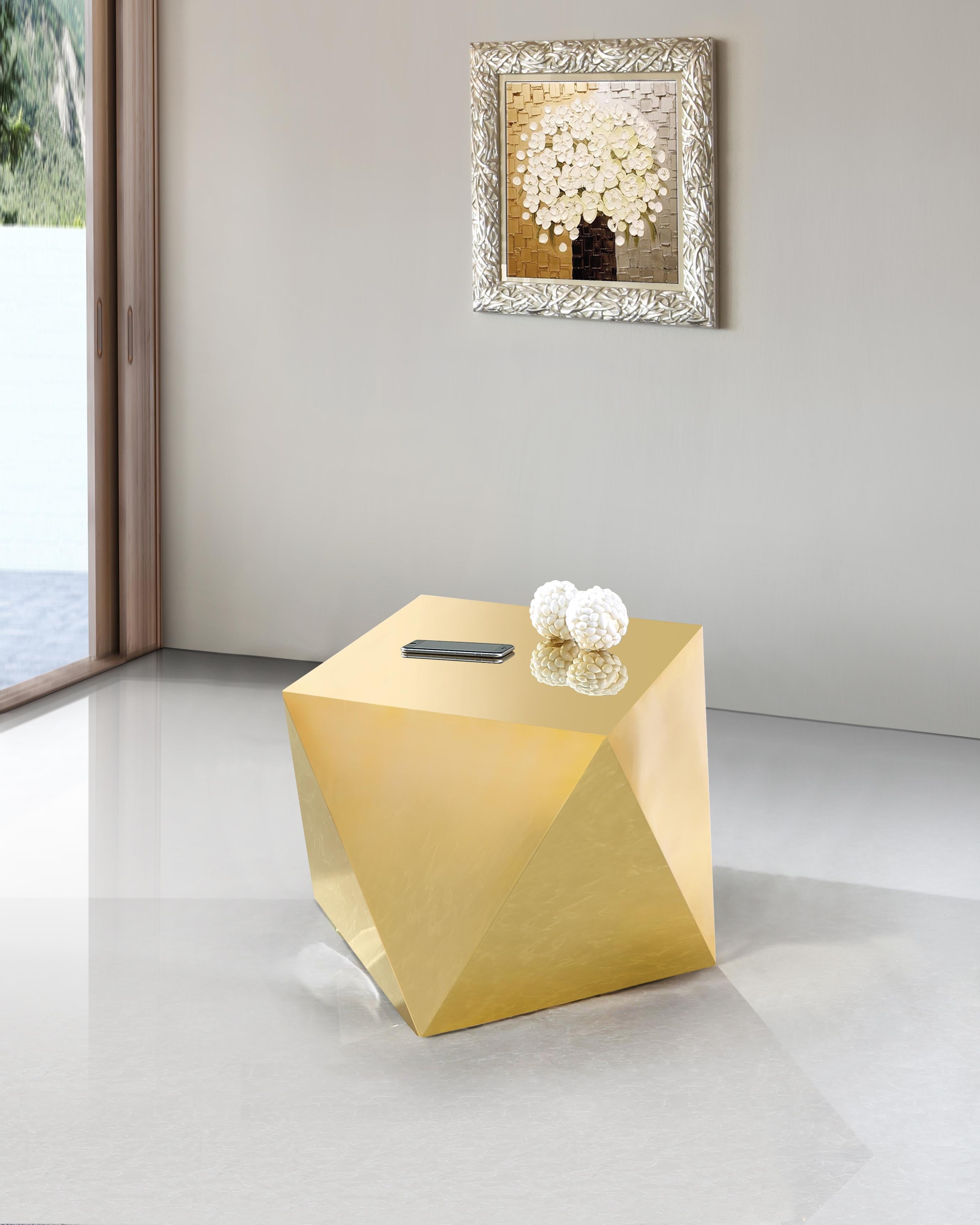 Gemma Gold End Table