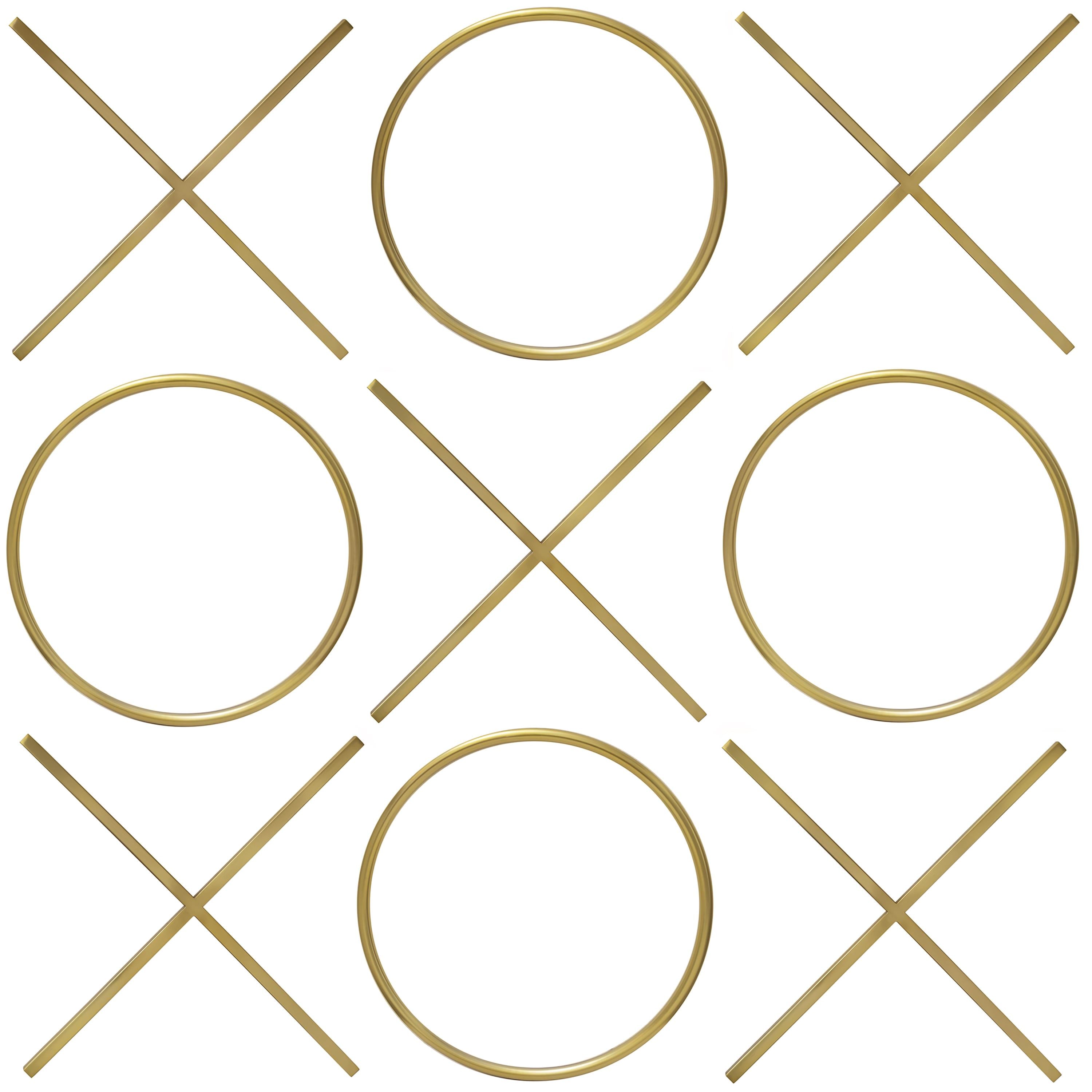 XOXO Gold Stainless Steel Wall Decor