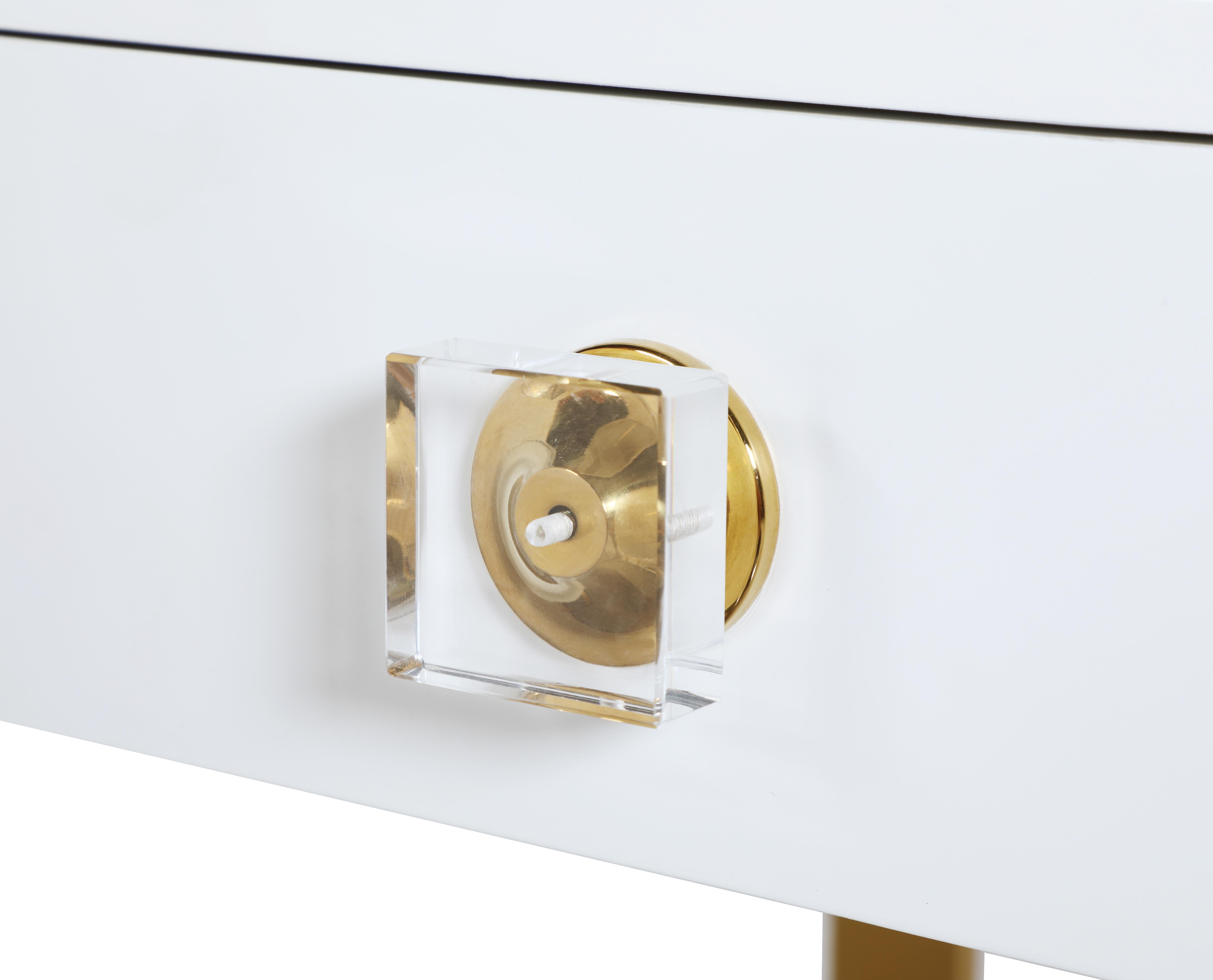 Abigail White / Gold Desk/Console