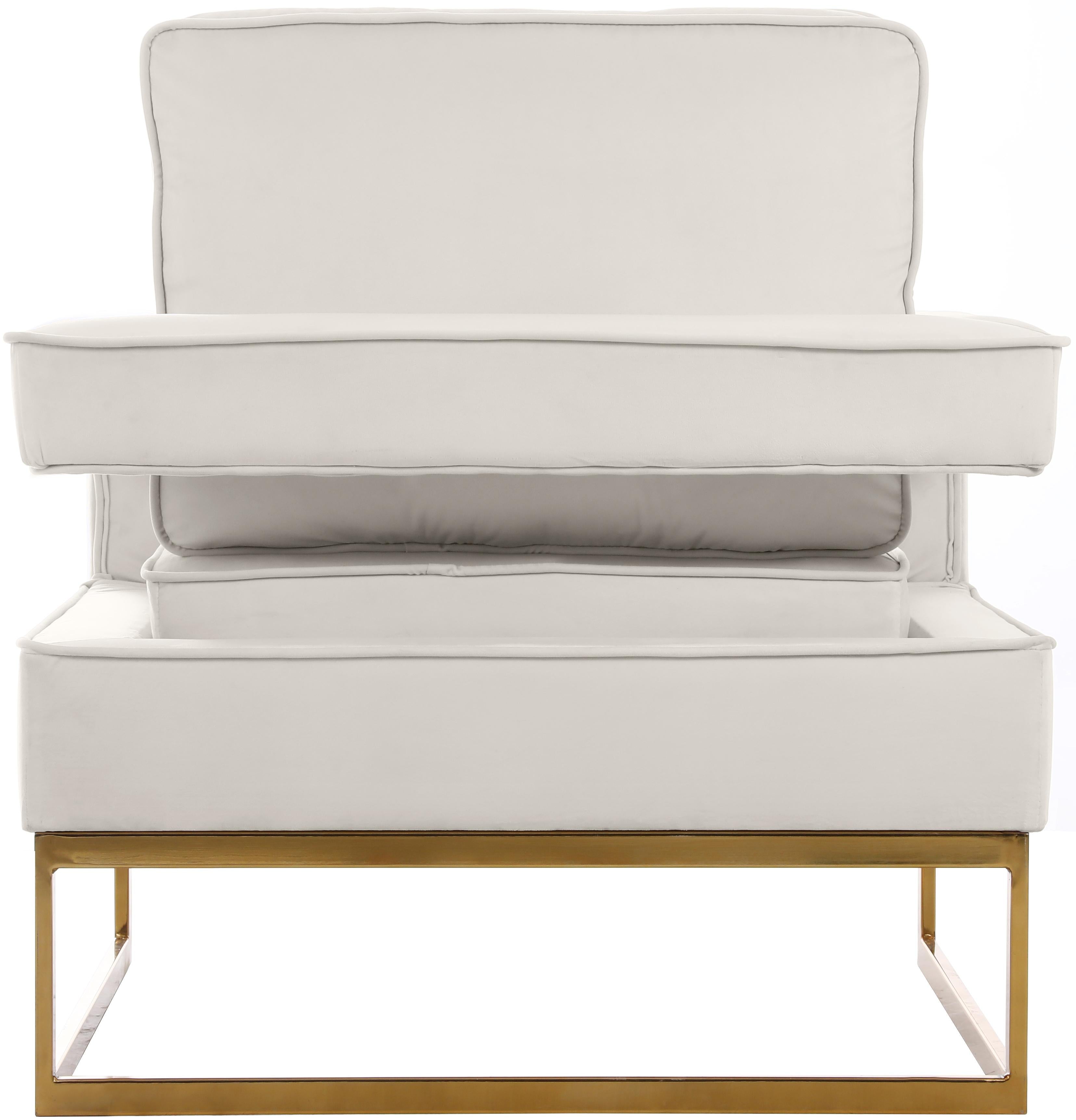 Noah Cream Velvet Accent Chair