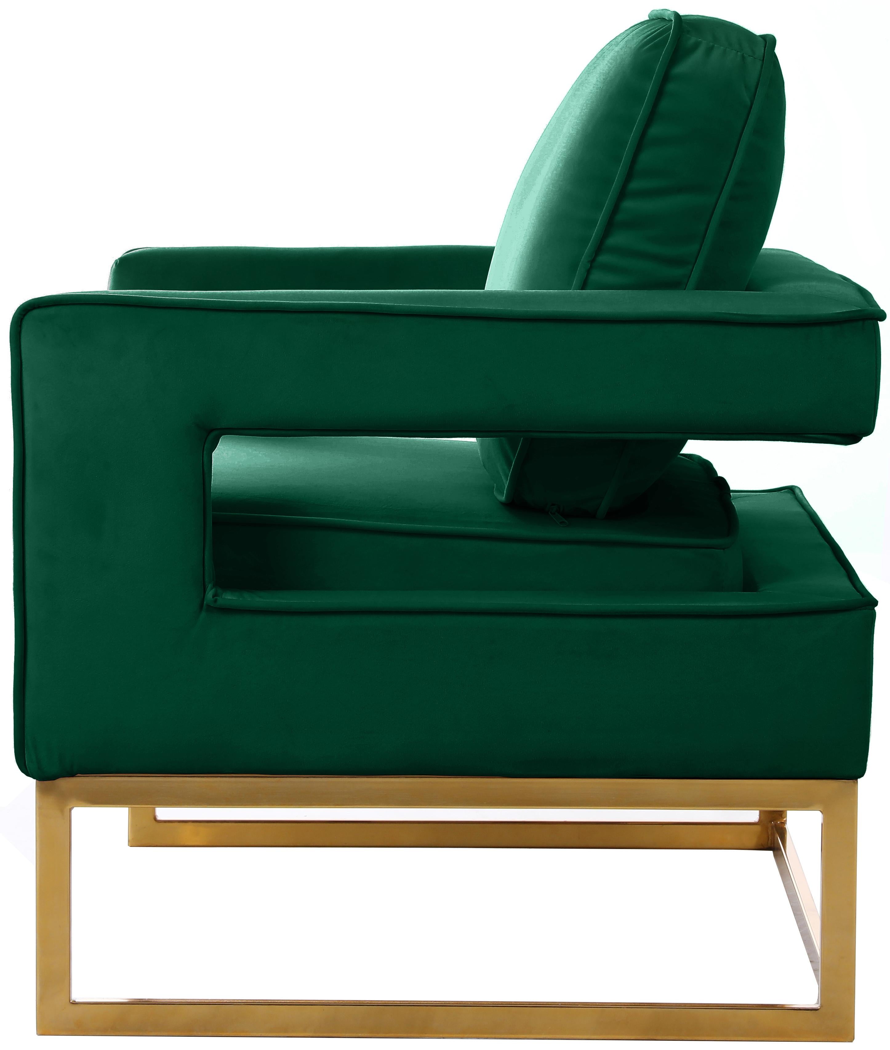 Noah Green Velvet Accent Chair