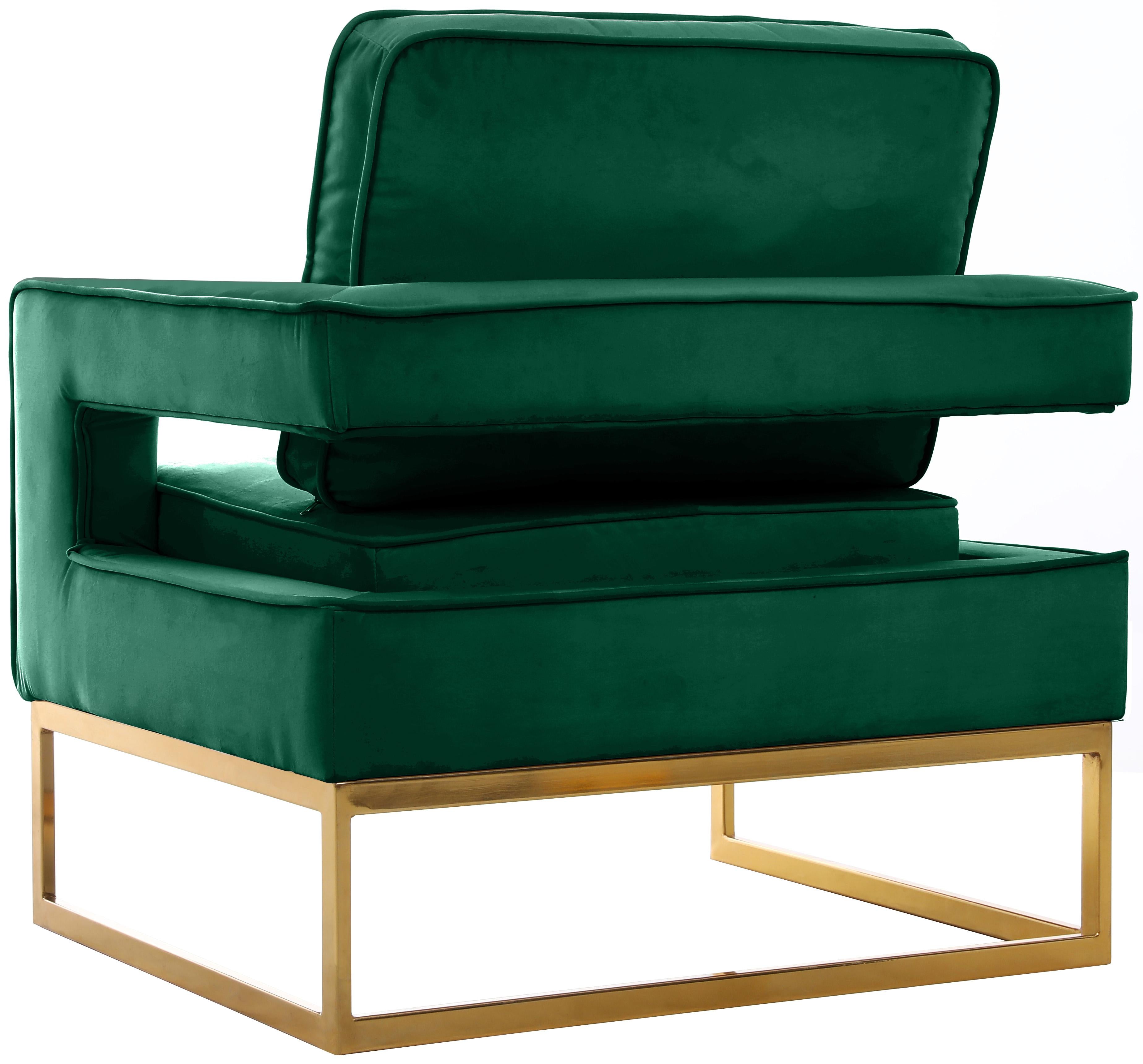 Noah Green Velvet Accent Chair