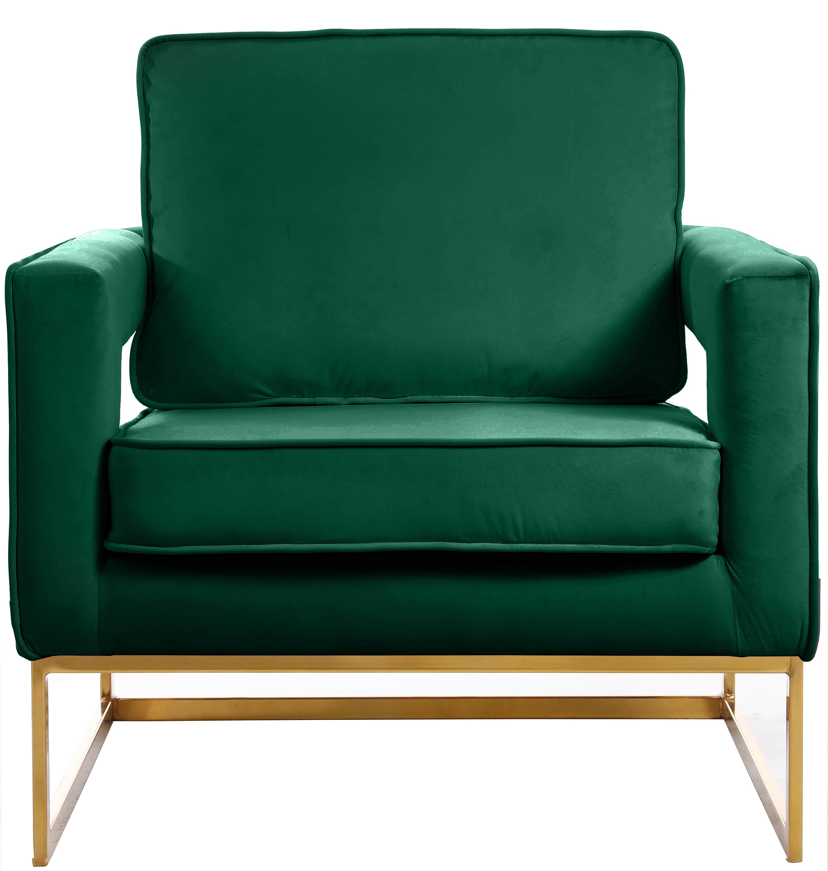 Noah Green Velvet Accent Chair