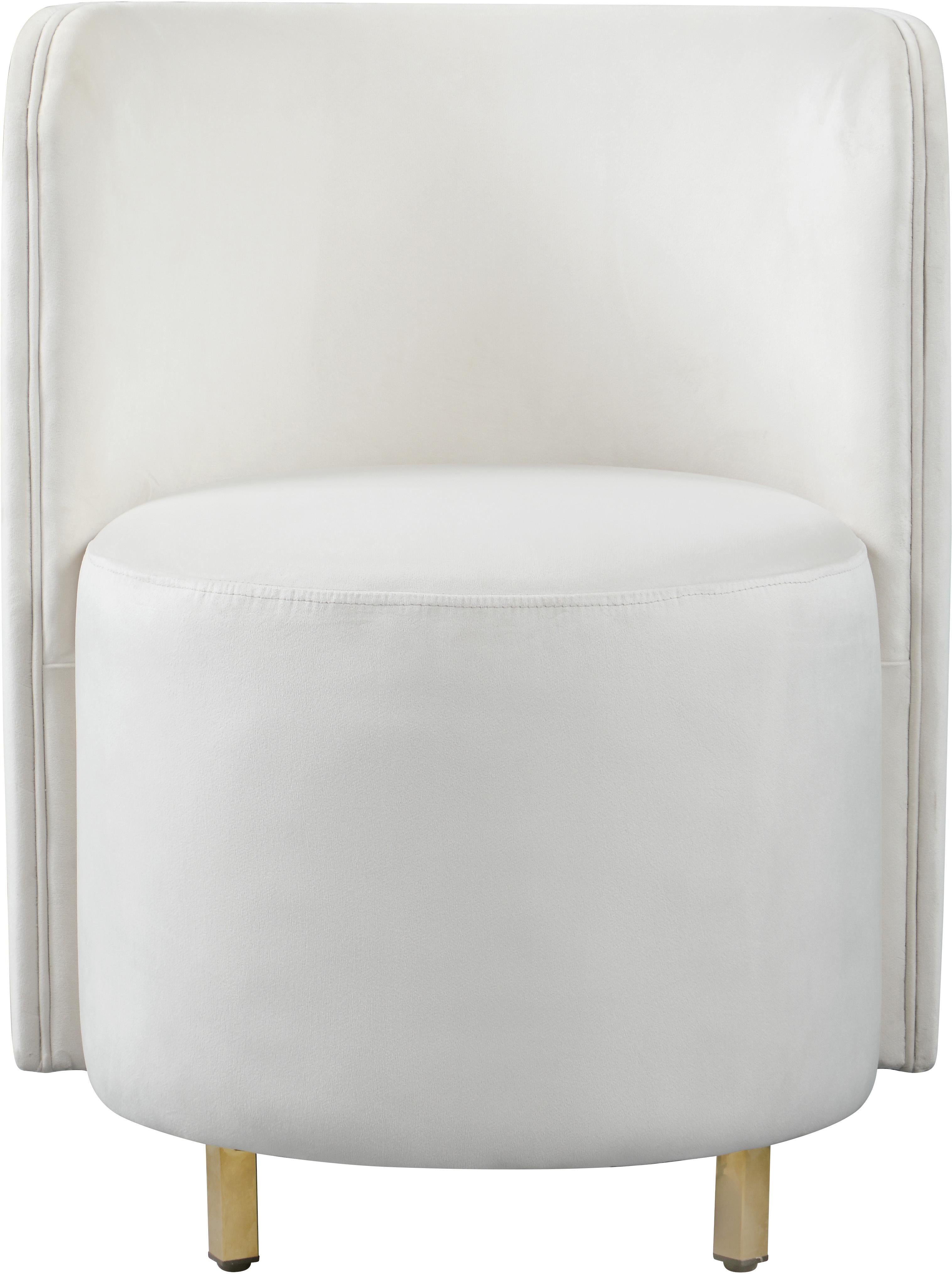 Rotunda Cream Velvet Accent Chair