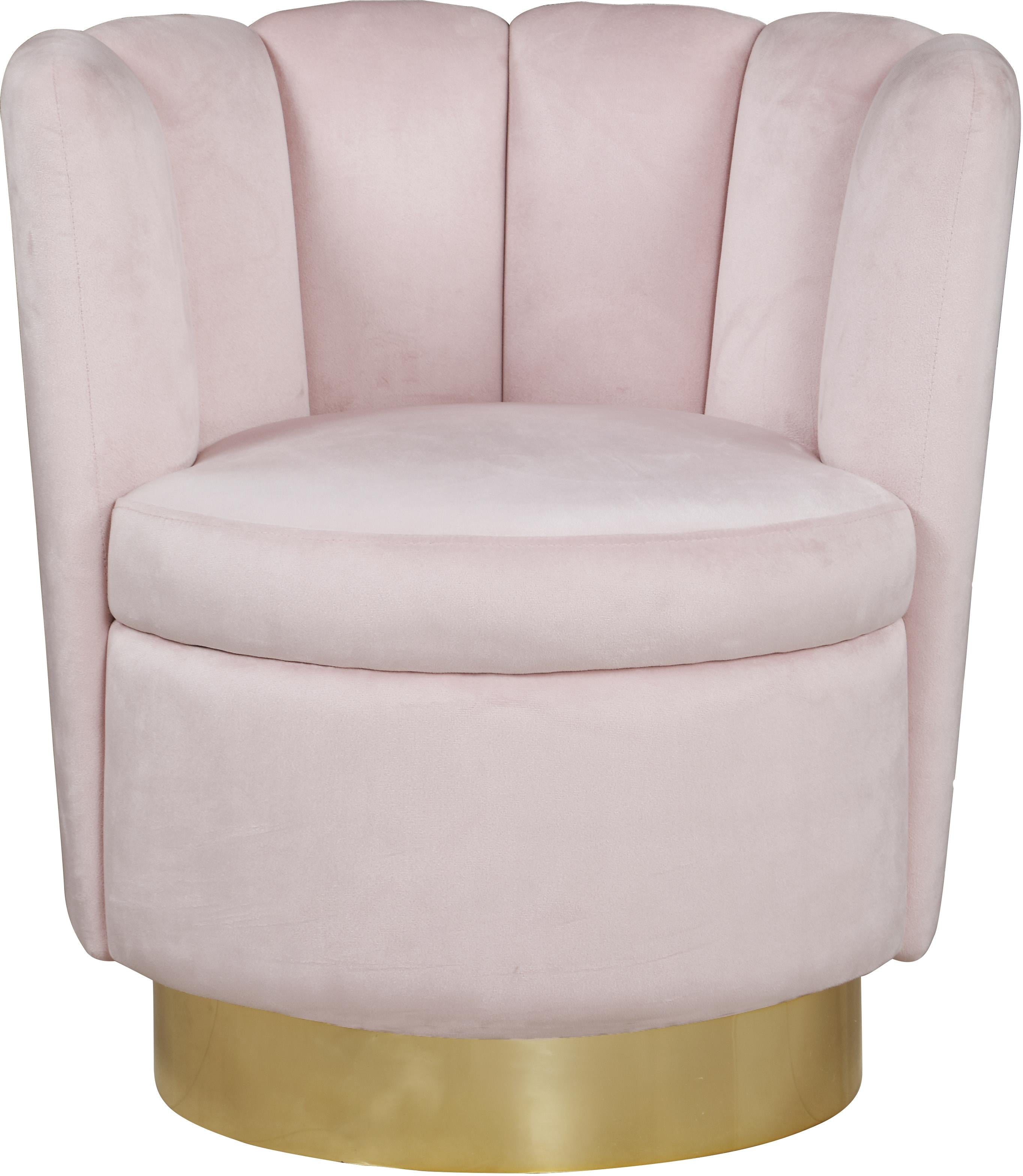 Lily Pink Velvet Accent Chair