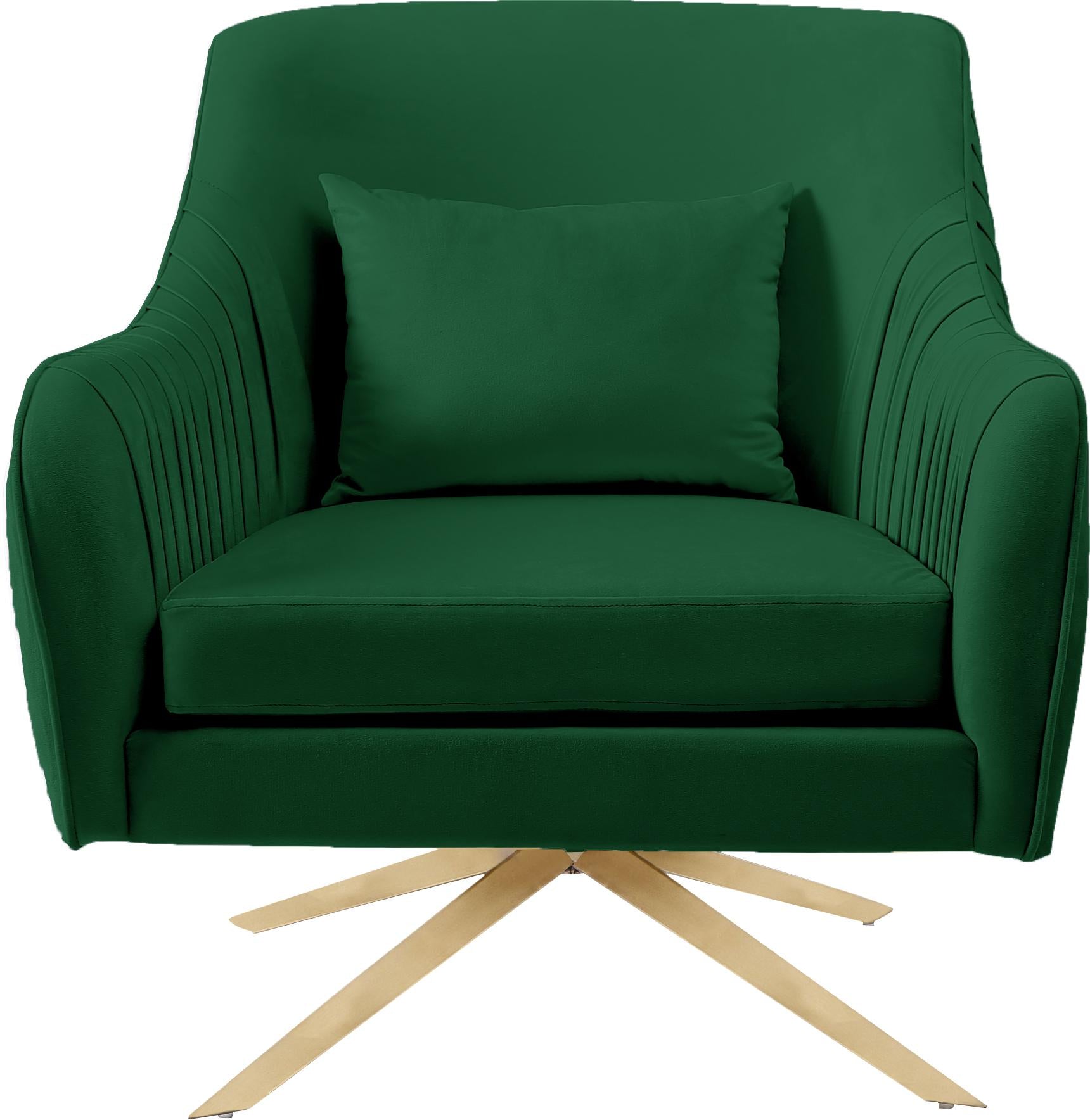 Paloma Green Velvet Accent Chair