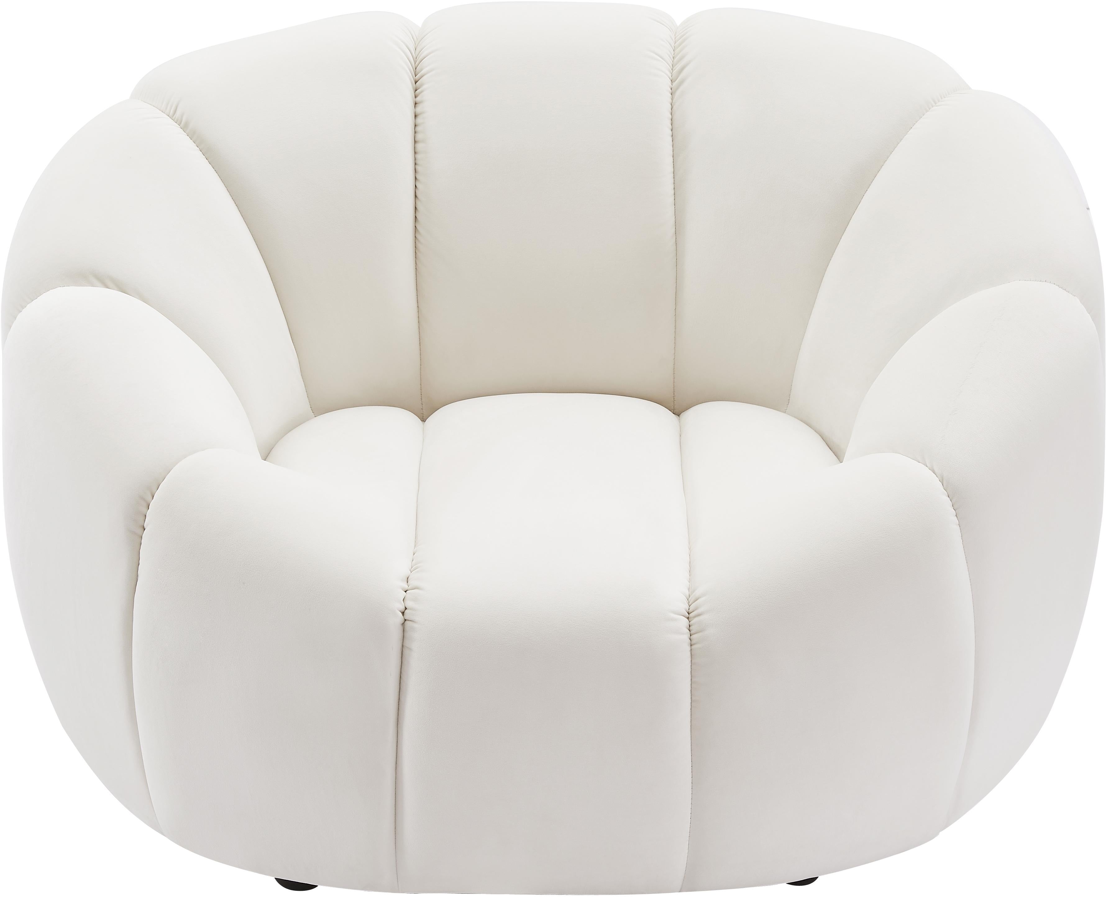 Elijah Cream Velvet Chair