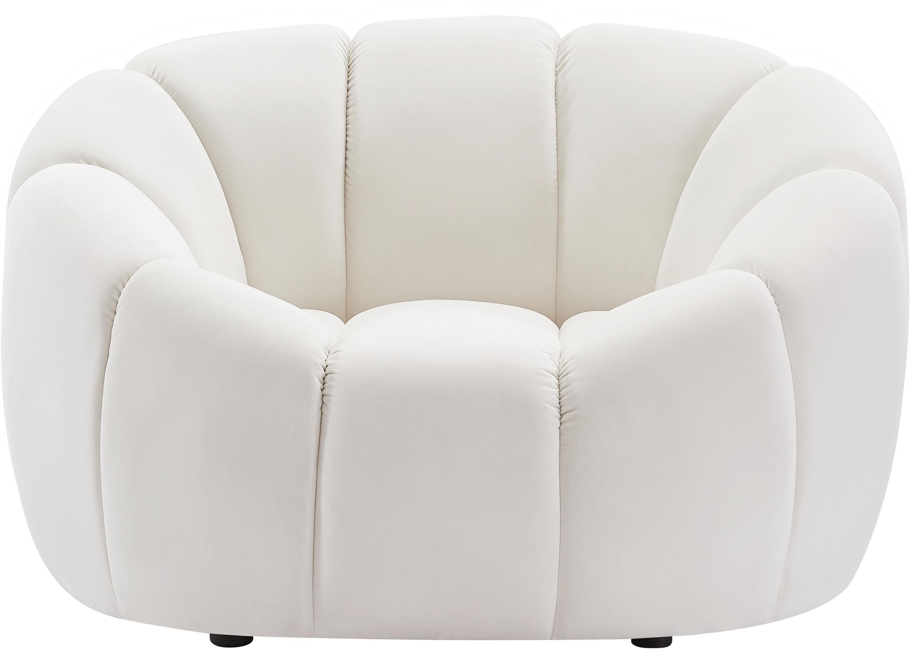 Elijah Cream Velvet Chair