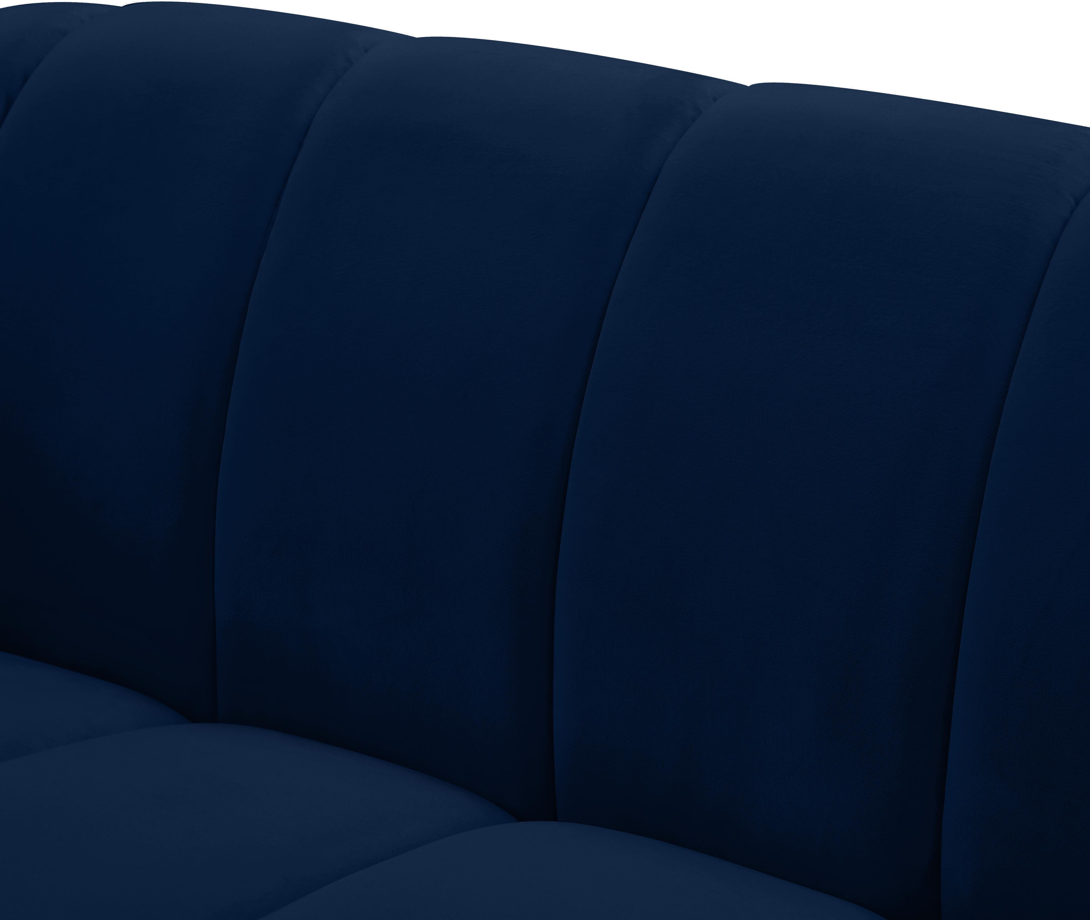 Elijah Navy Velvet Chair