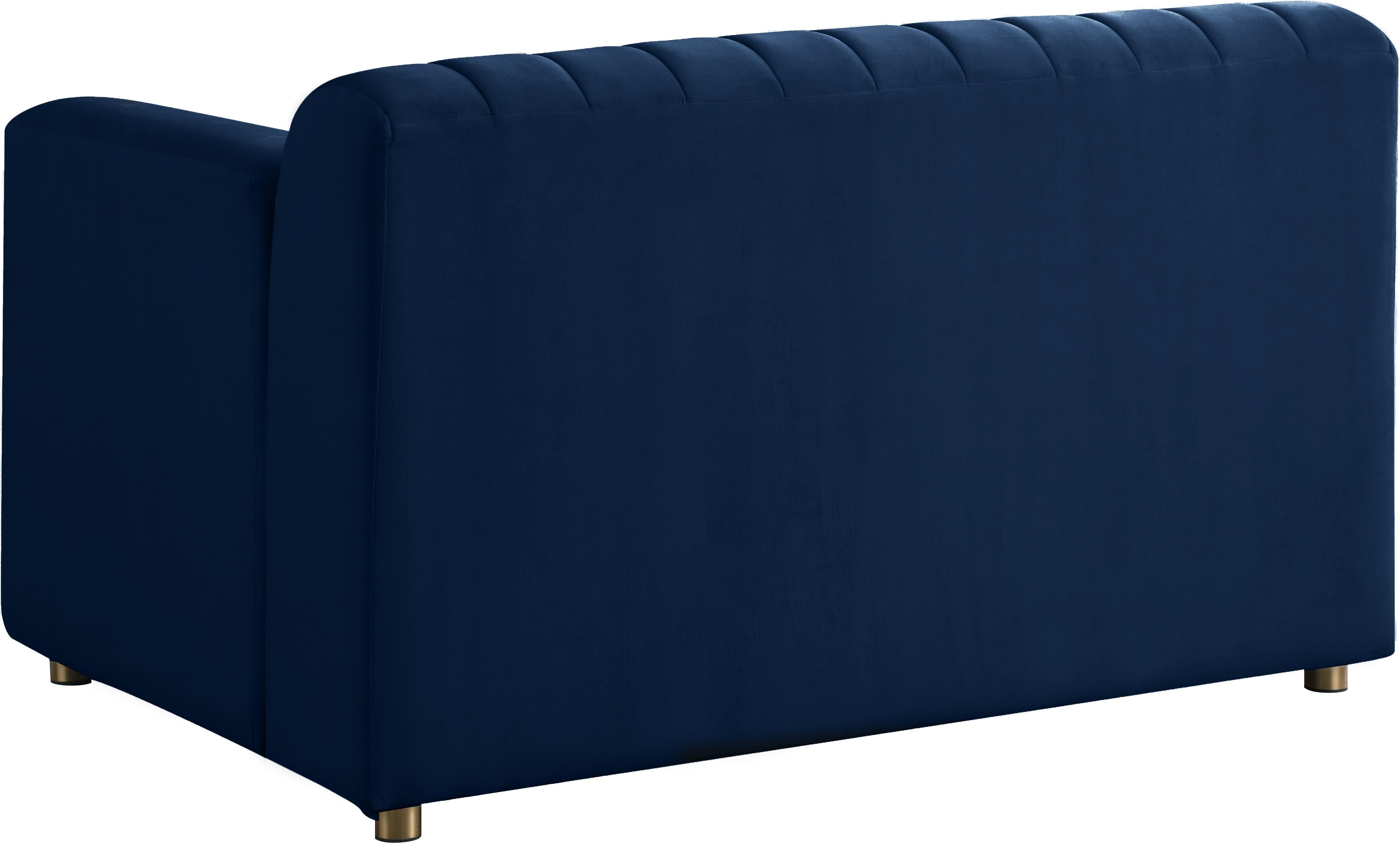 Naya Navy Velvet Chair