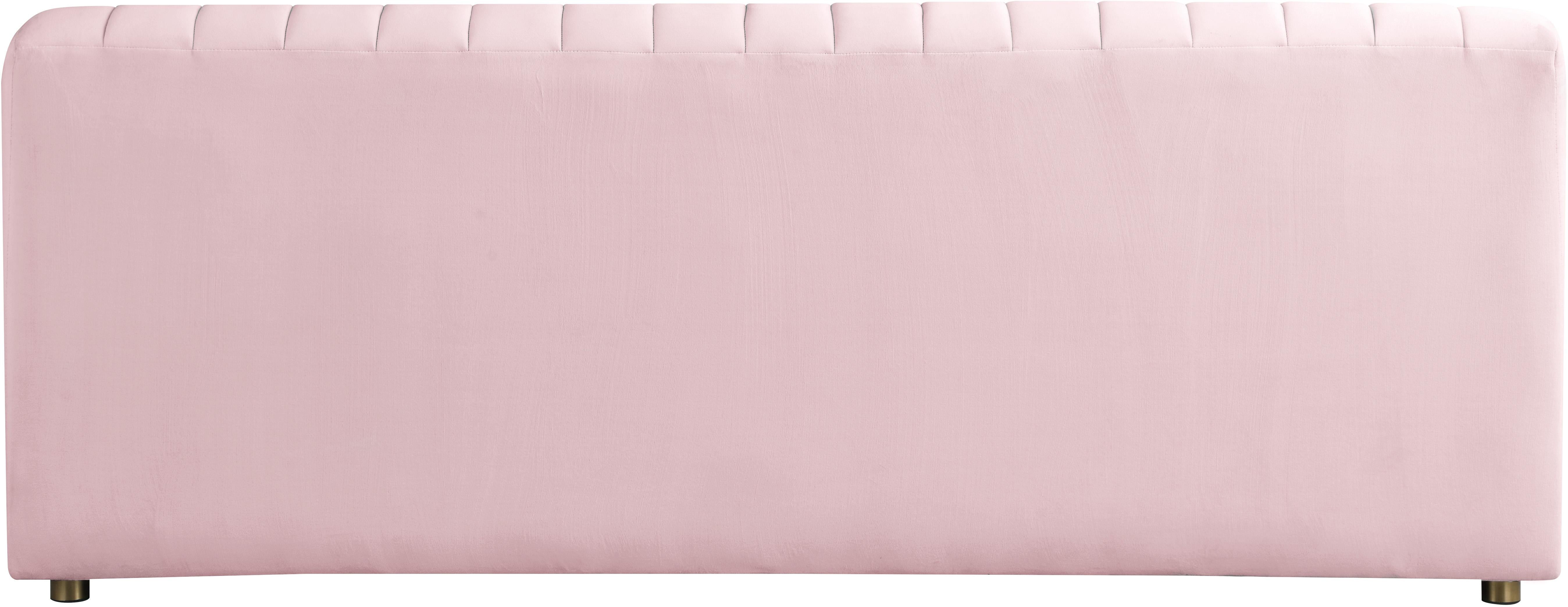 Naya Pink Velvet Loveseat