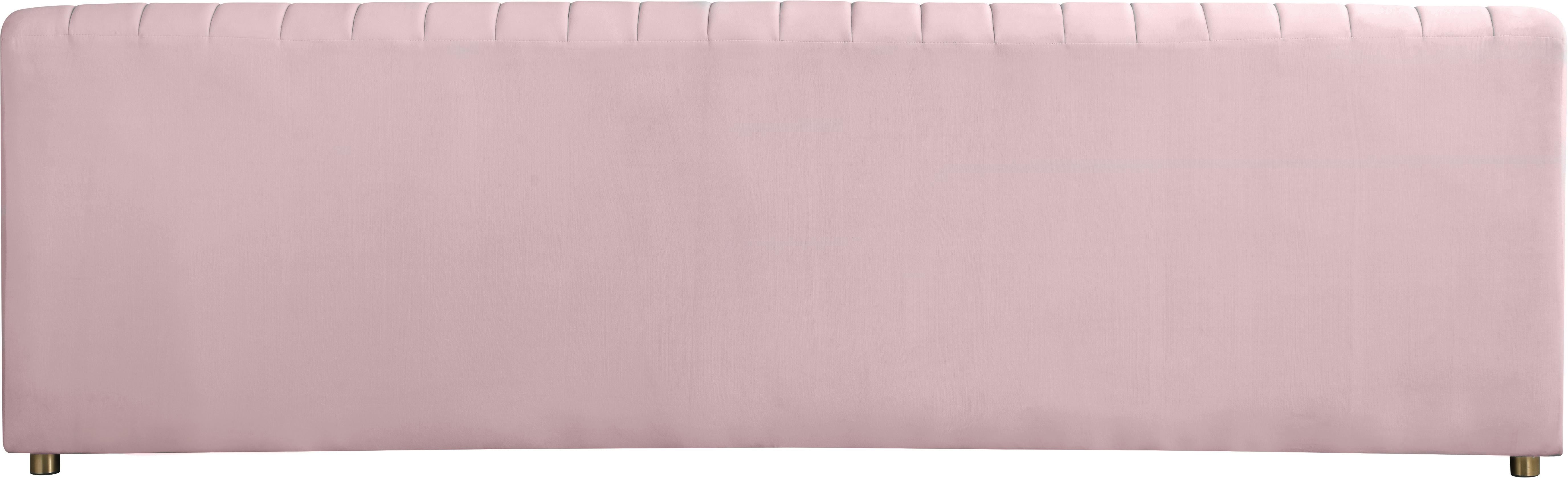 Naya Pink Velvet Sofa