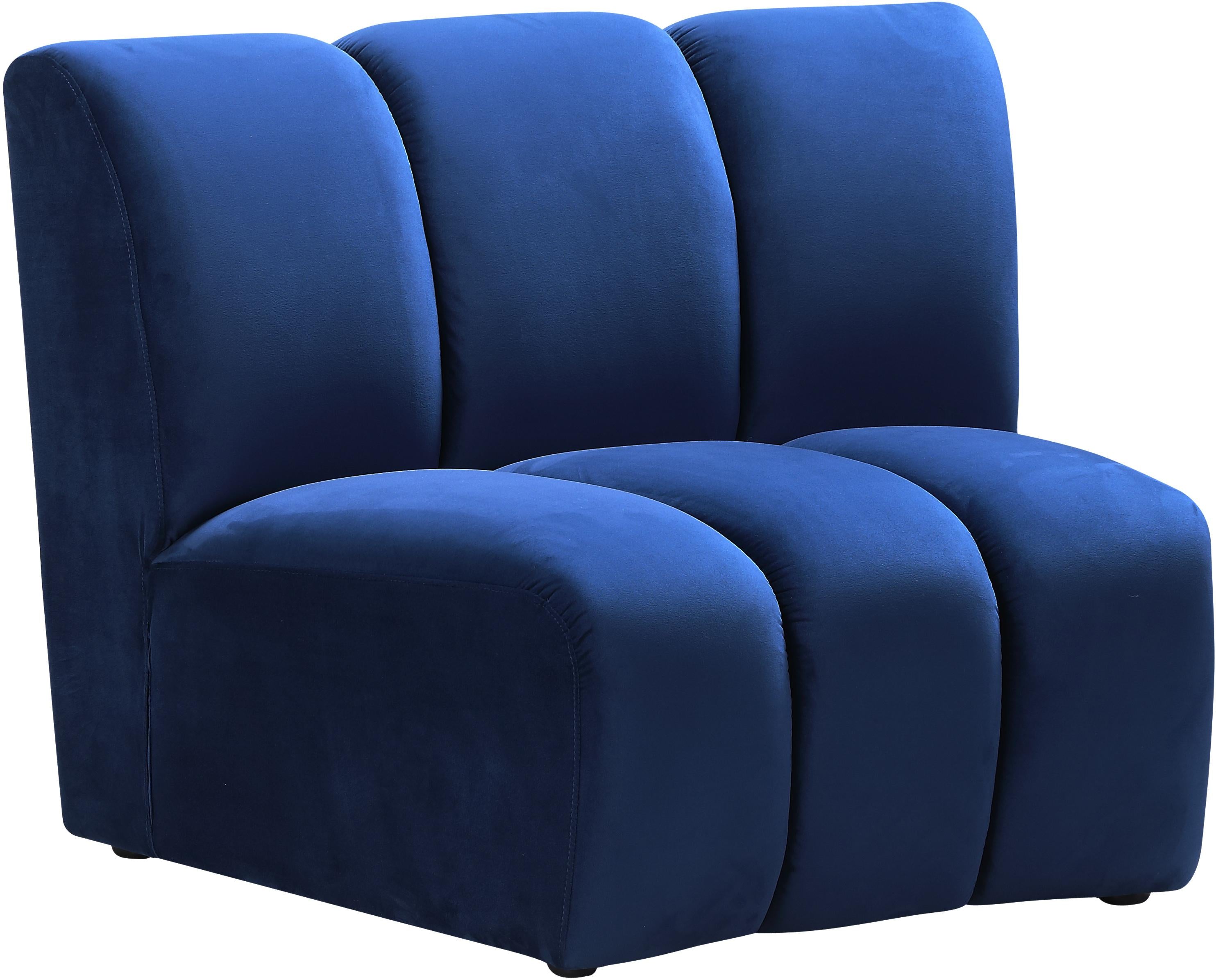 Infinity Navy Velvet Modular Chair