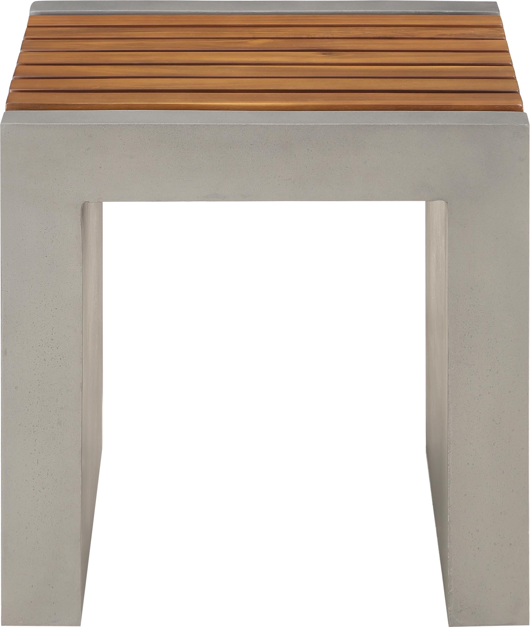 Rio Light Grey Concrete Cement End Table