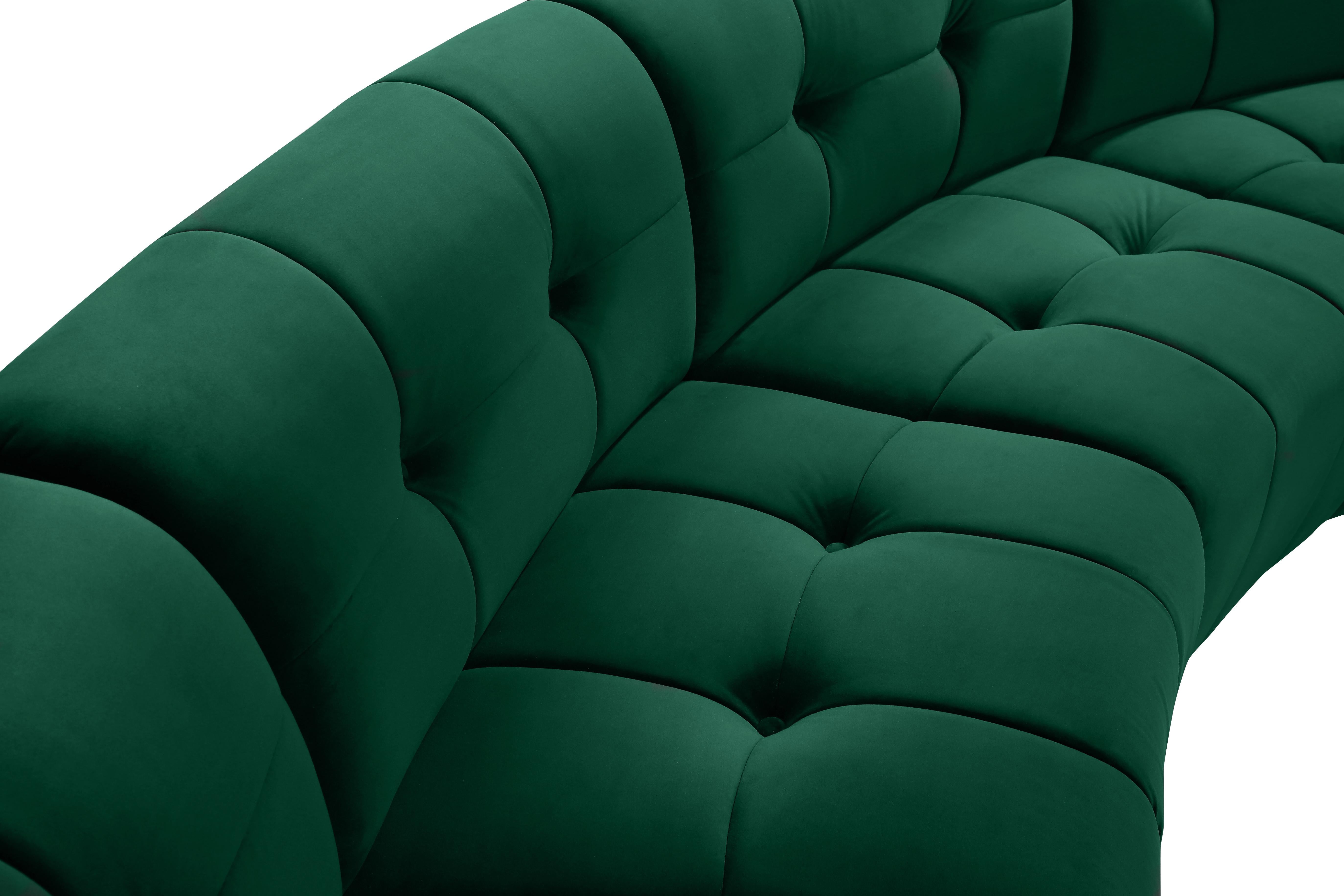 Limitless Green Velvet 15pc. Modular Sectional