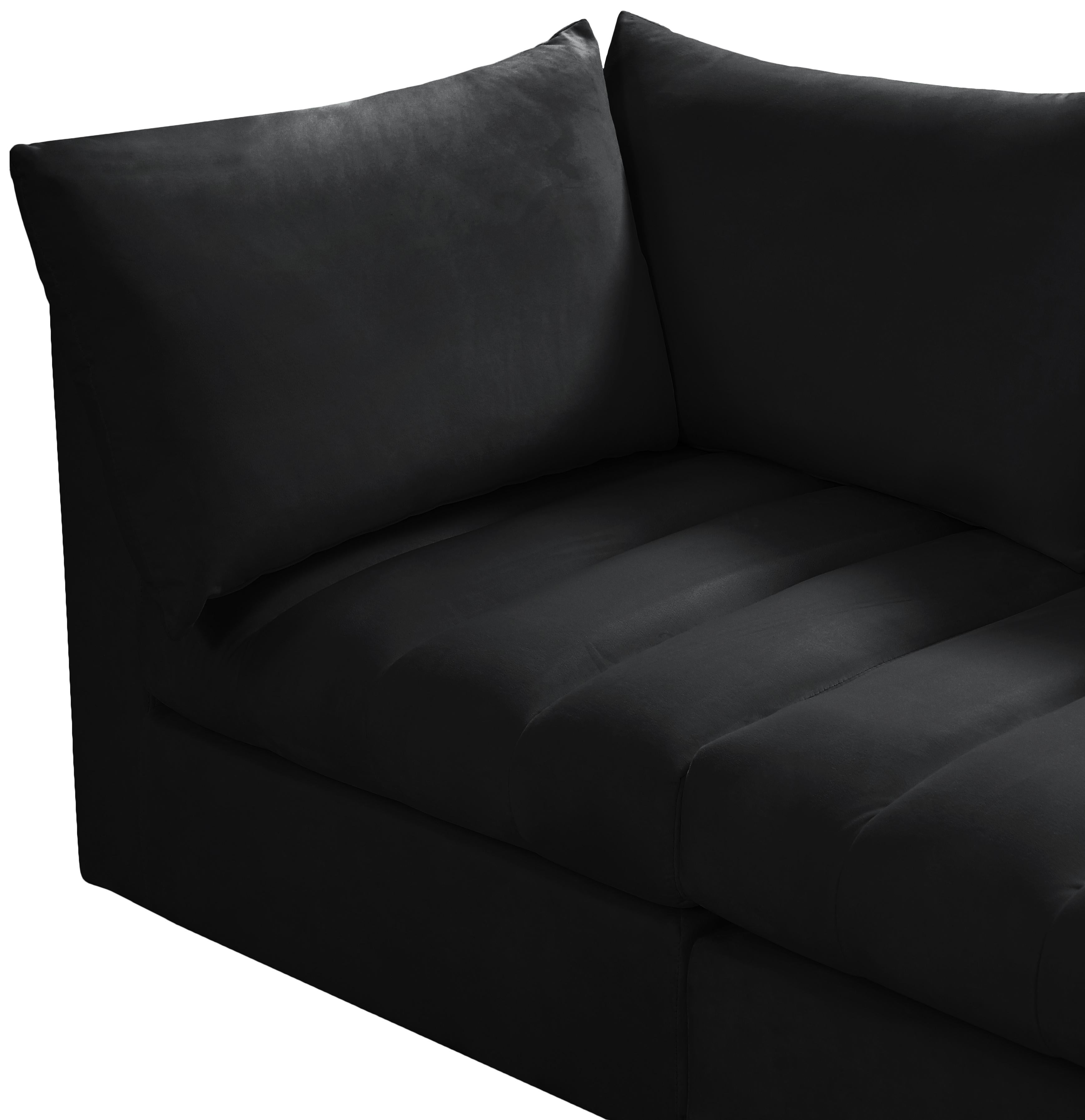 Jacob Black Velvet Modular Sofa