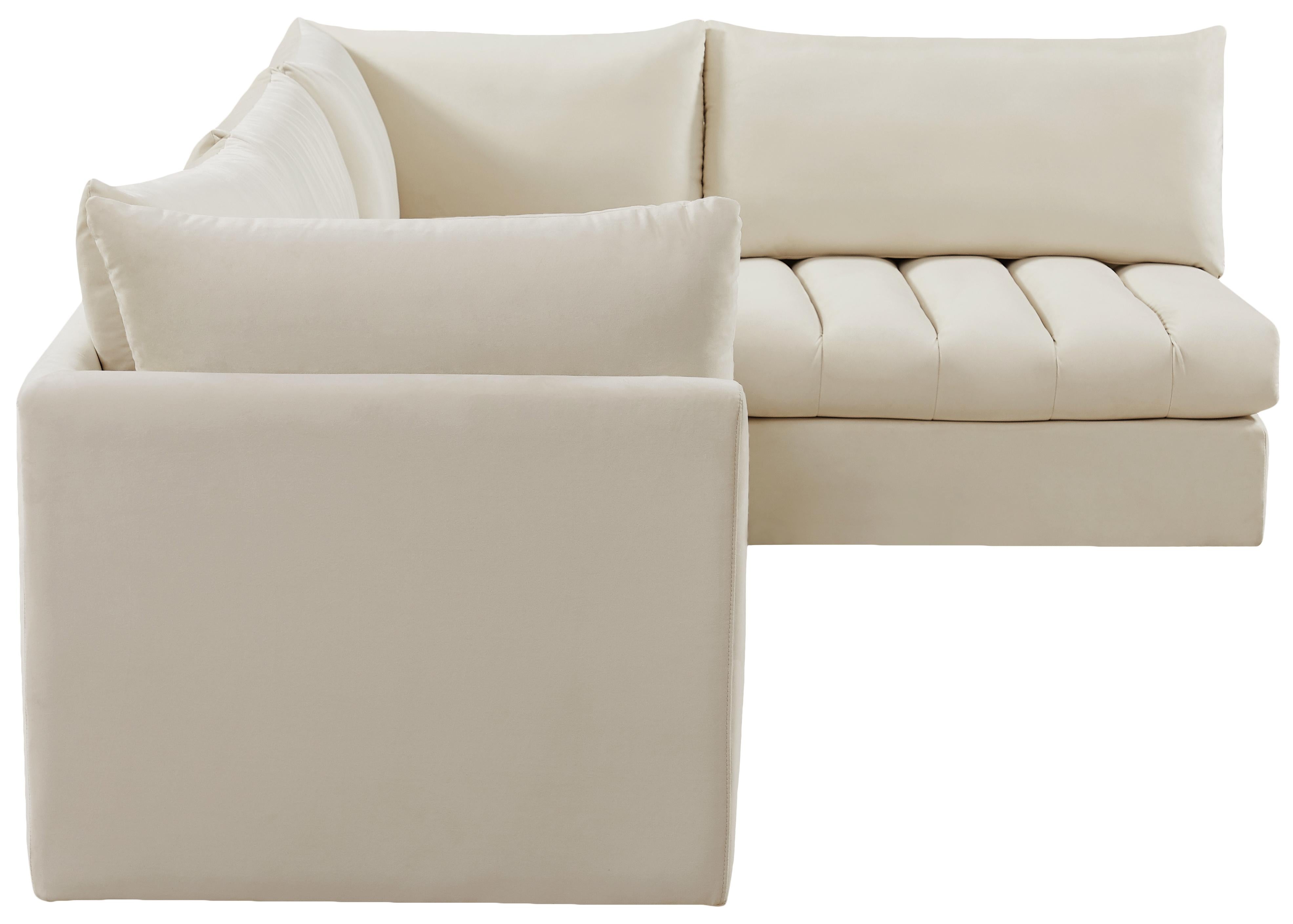 Jacob Cream Velvet Modular Sectional