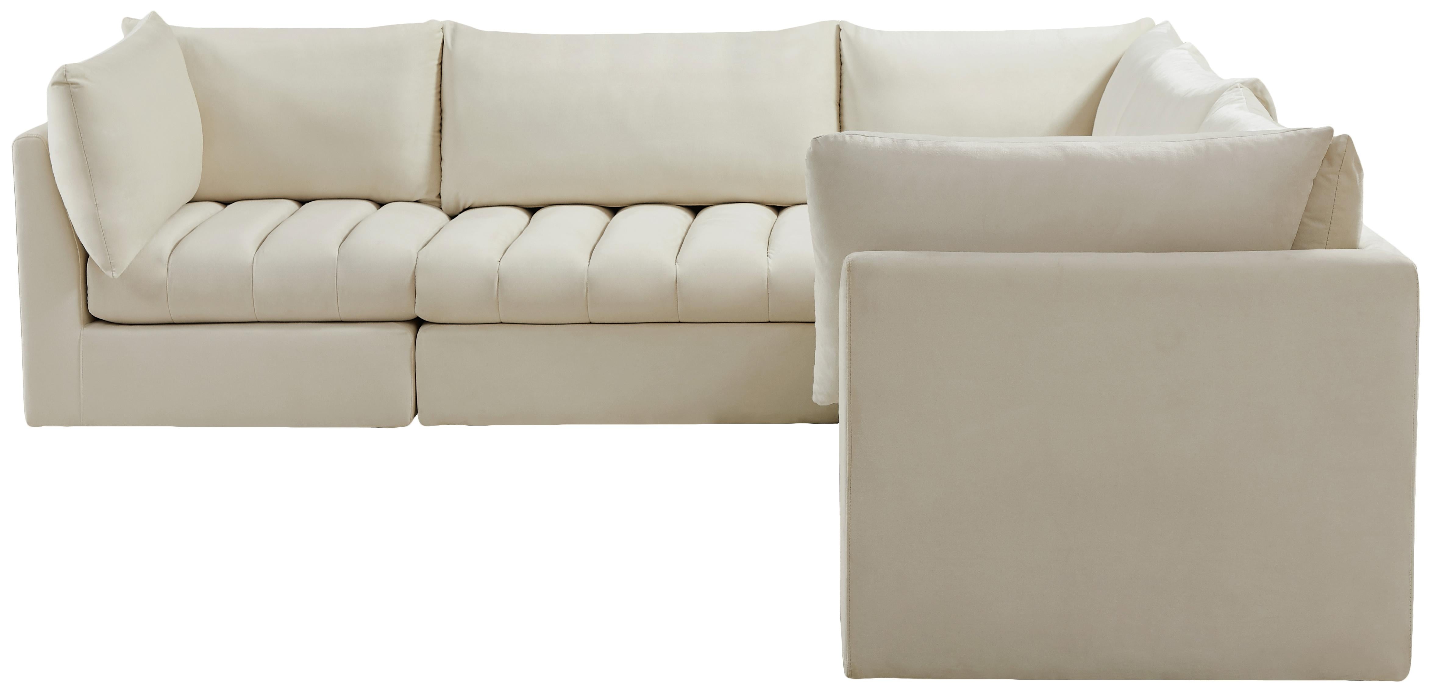 Jacob Cream Velvet Modular Sectional