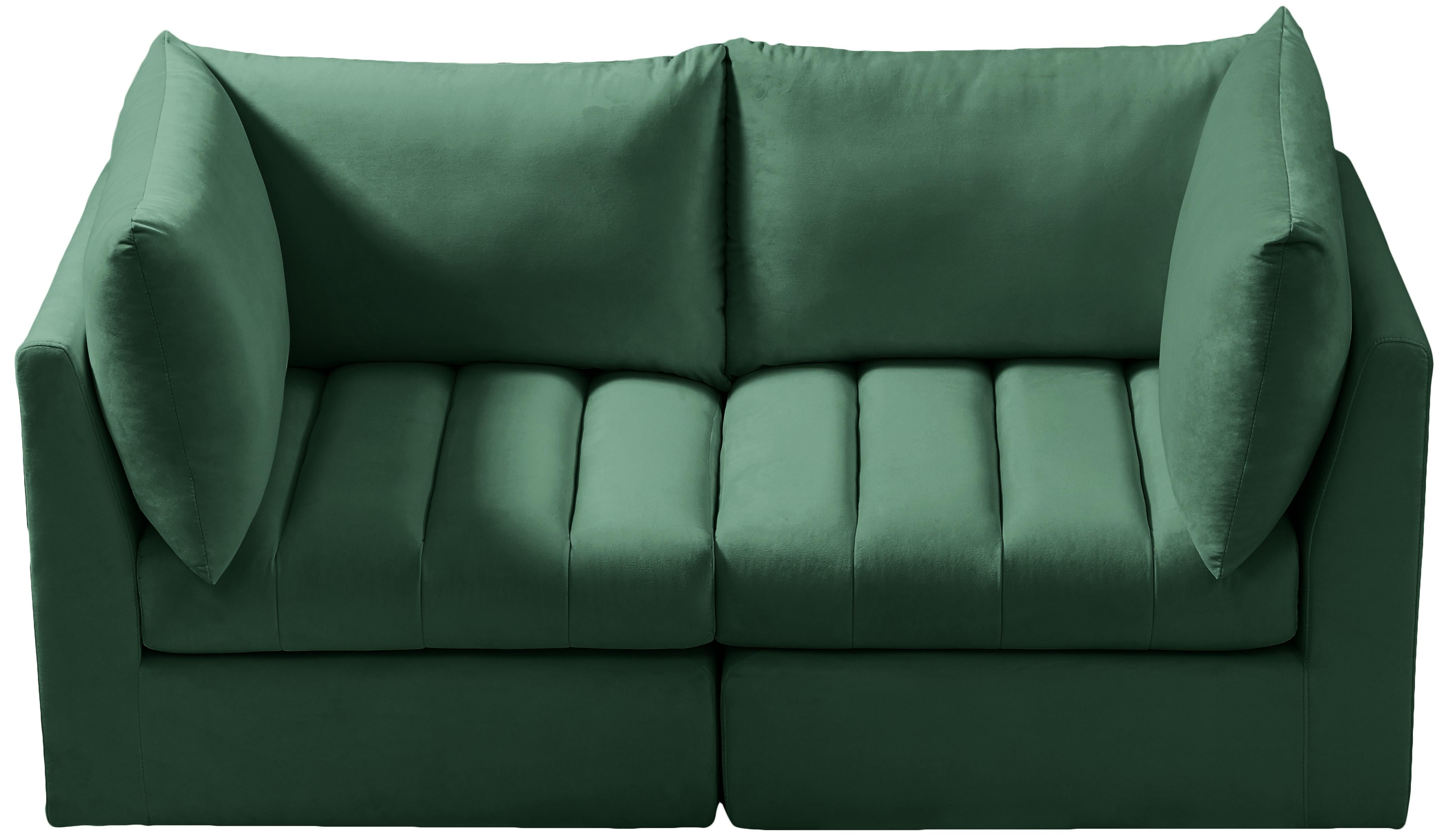 Jacob Green Velvet Modular Sofa