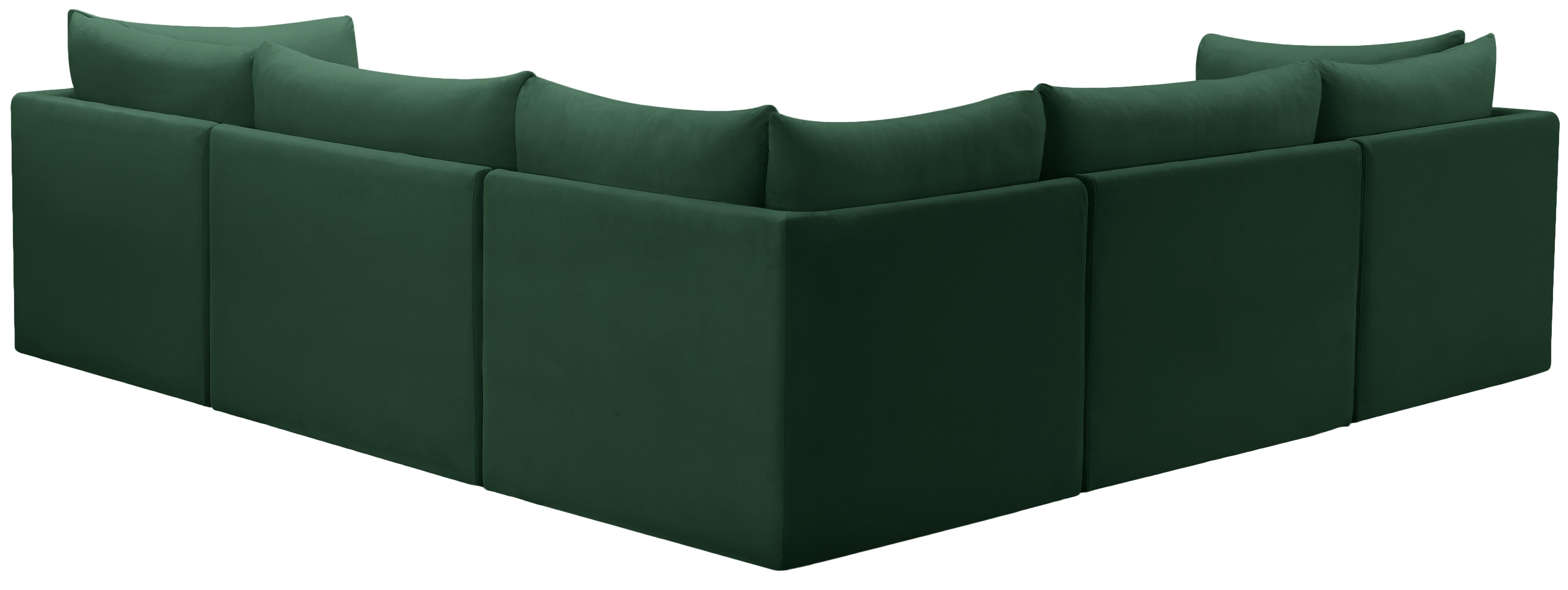 Jacob Green Velvet Modular Sectional