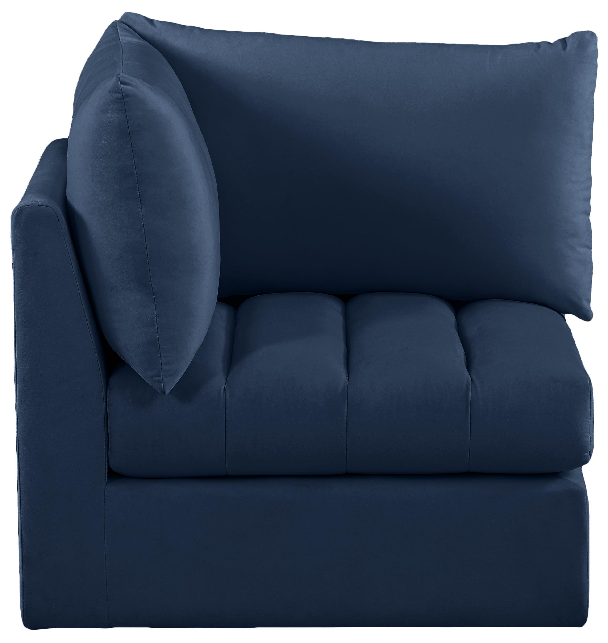 Jacob Navy Velvet Corner