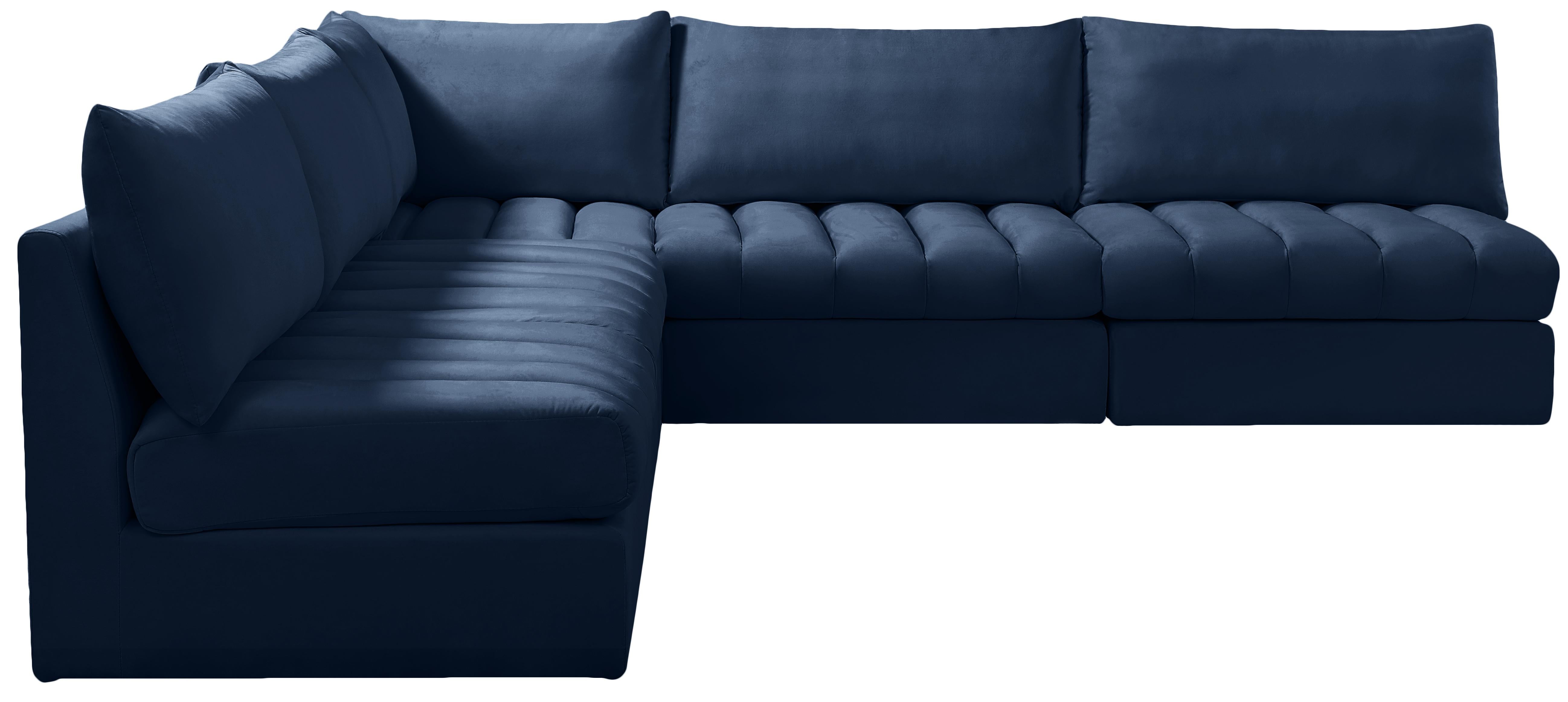 Jacob Navy Velvet Modular Sectional