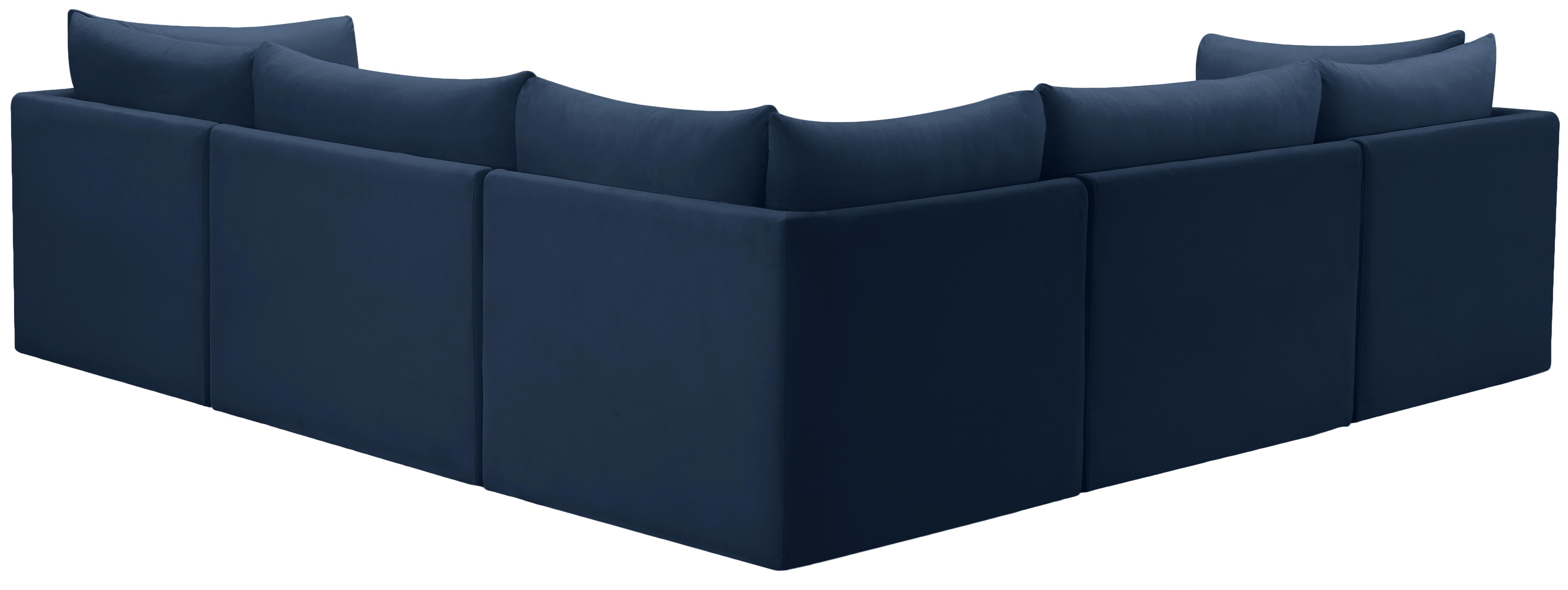 Jacob Navy Velvet Modular Sectional