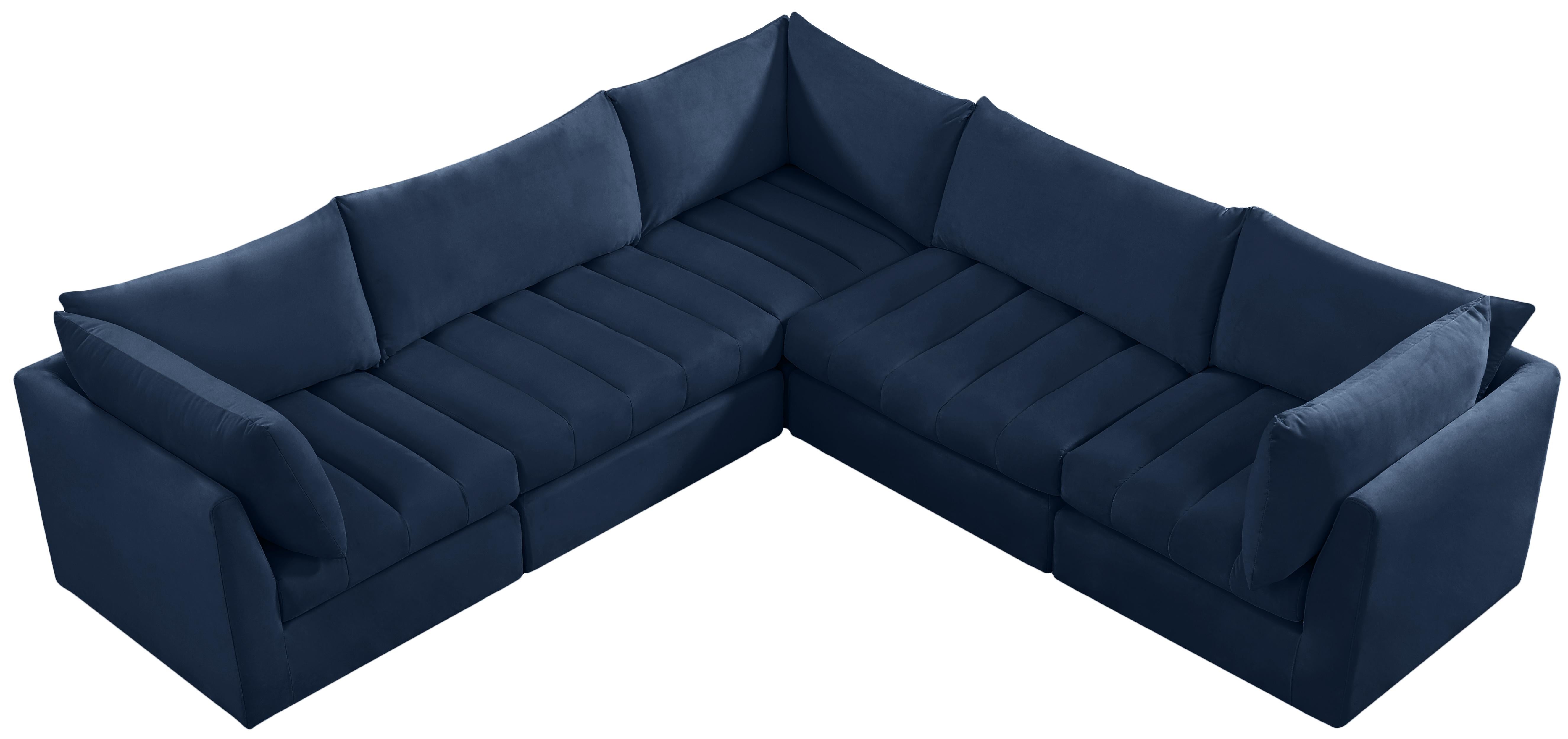 Jacob Navy Velvet Modular Sectional