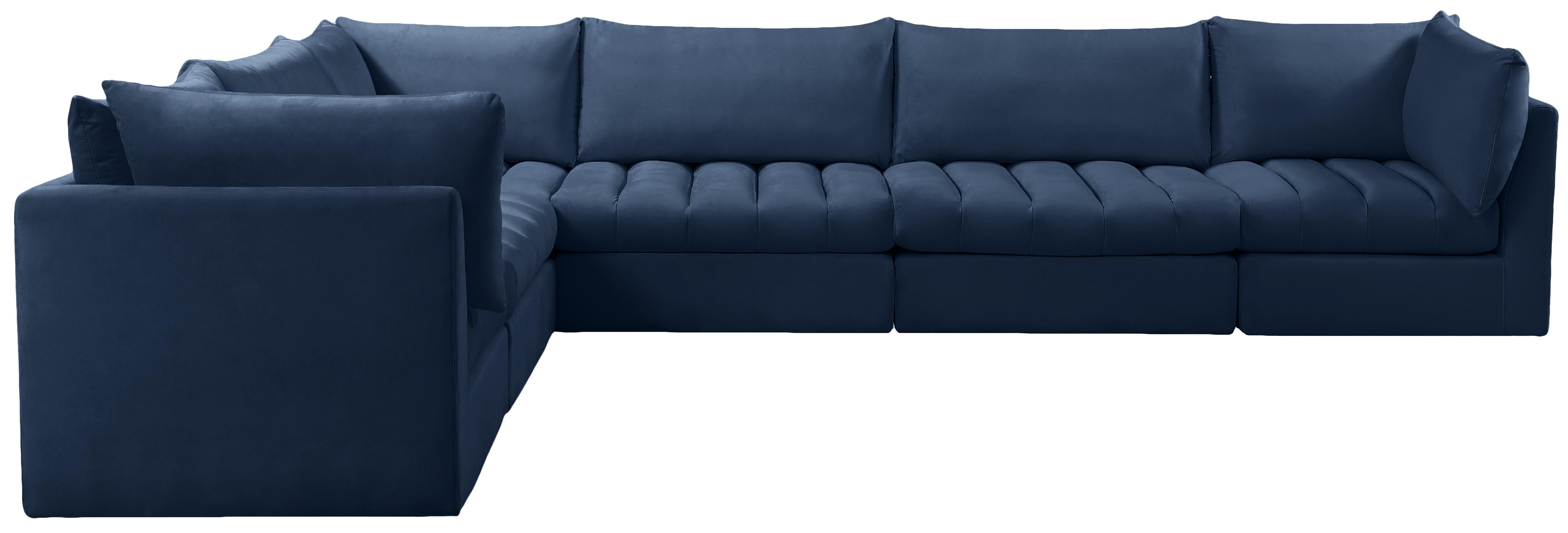 Jacob Navy Velvet Modular Sectional