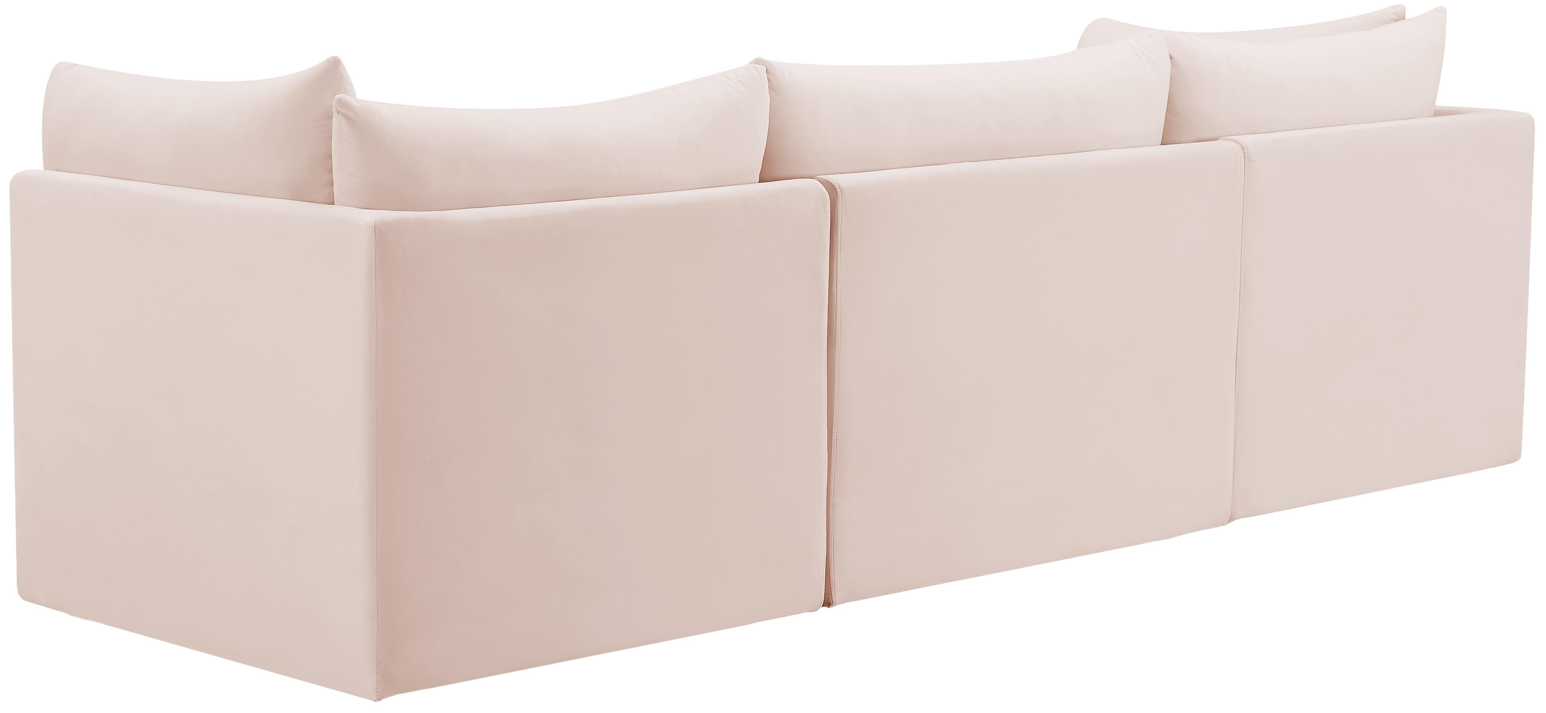 Jacob Pink Velvet Modular Sofa