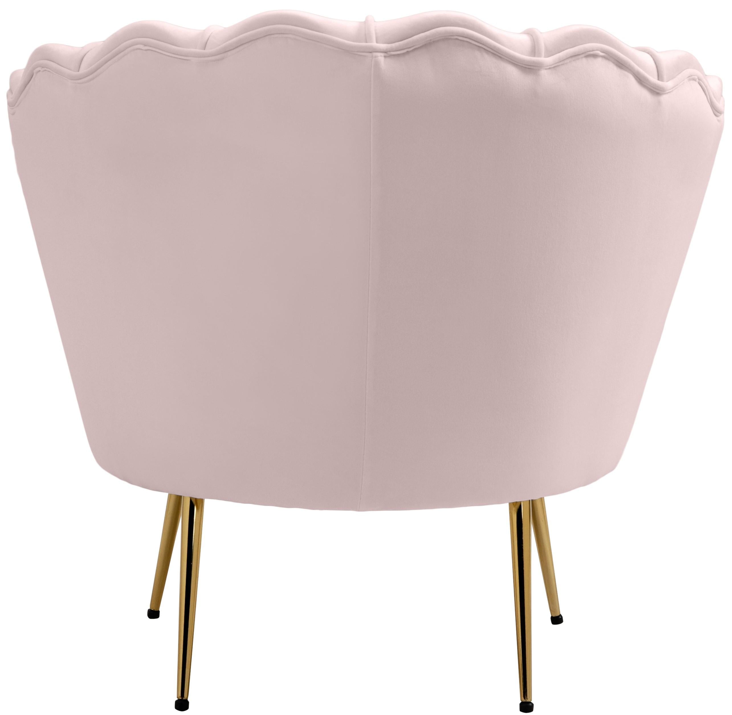 Gardenia Pink Velvet Chair