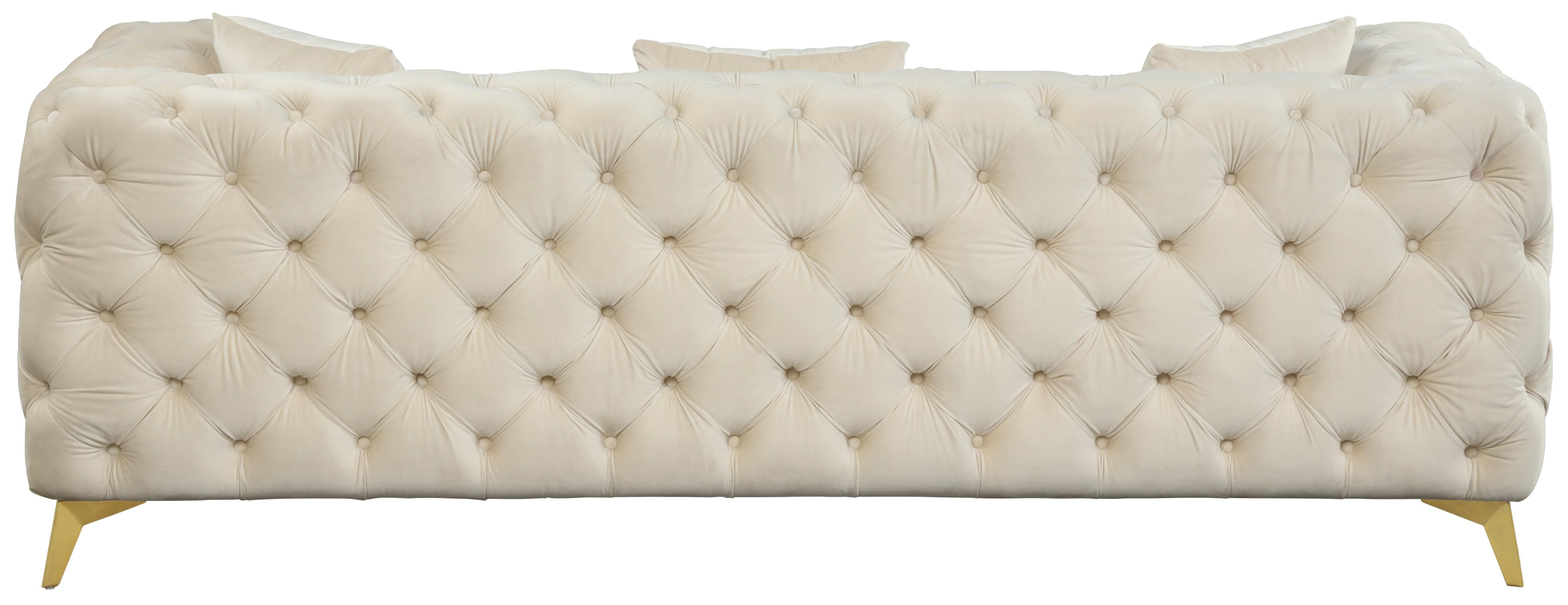 Kingdom Cream Velvet Sofa