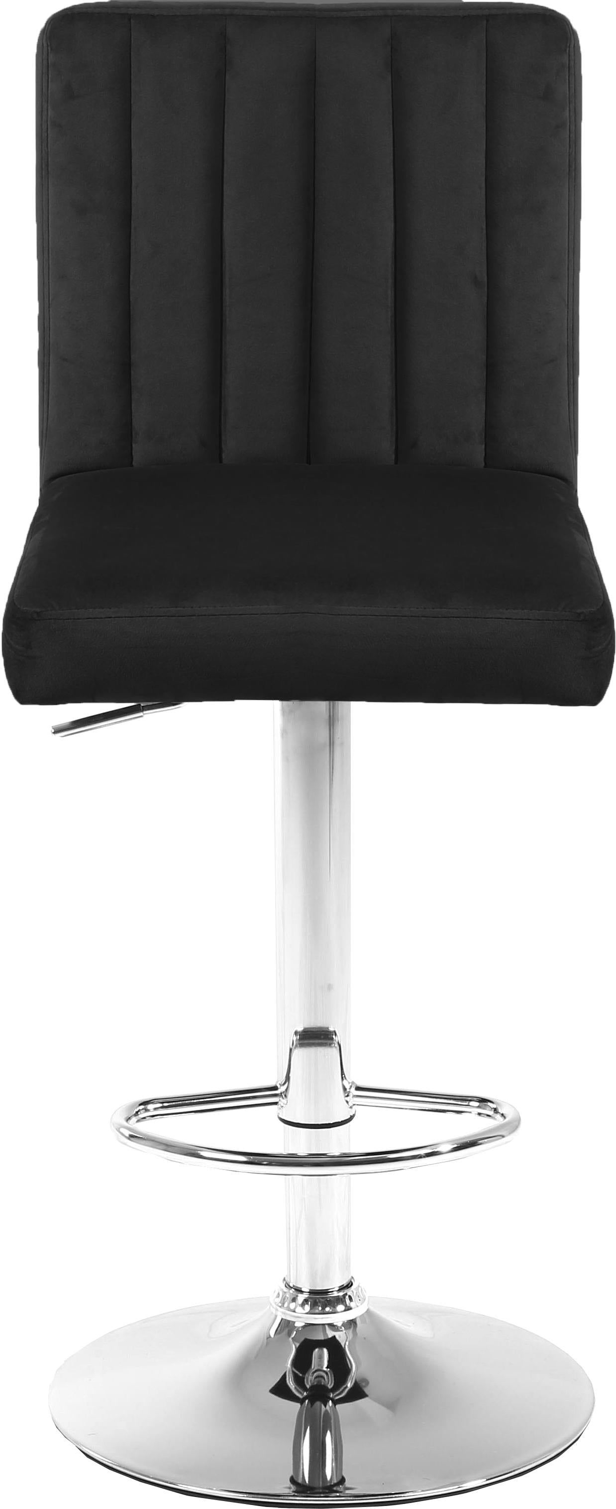 Joel Black Velvet Adjustable Stool