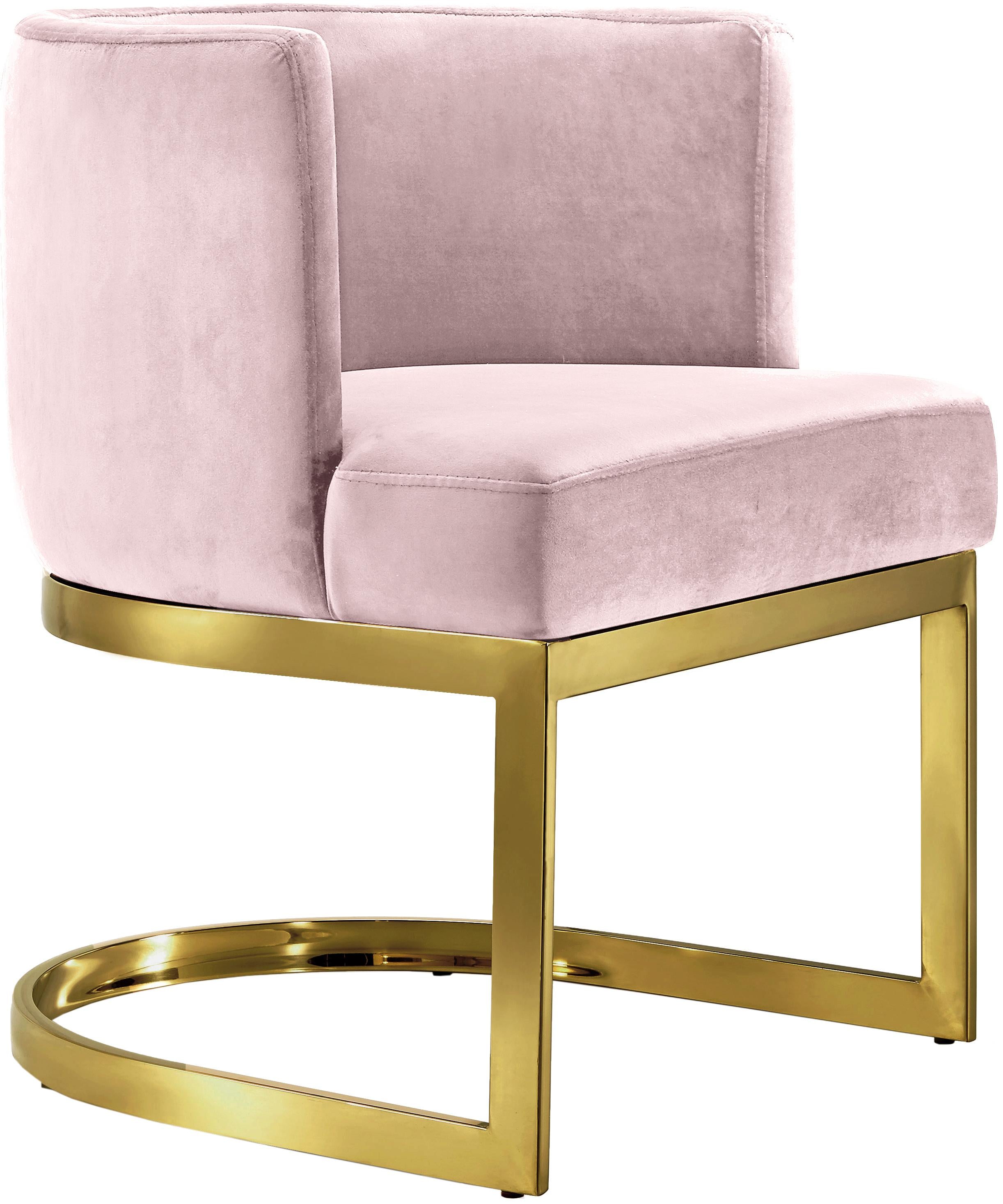 Gianna Pink Velvet Dining Chair