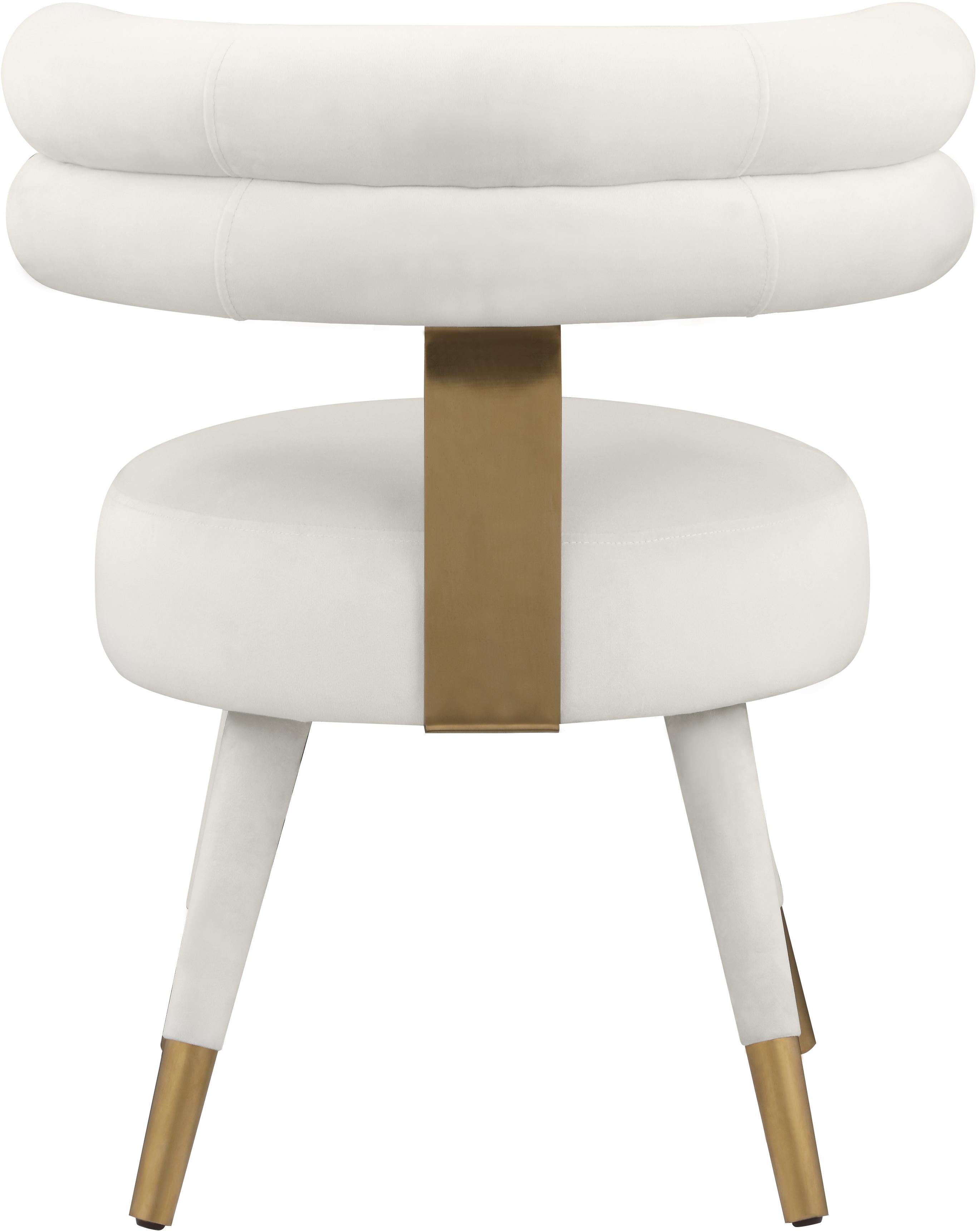 Fitzroy Cream Velvet Dining Chair