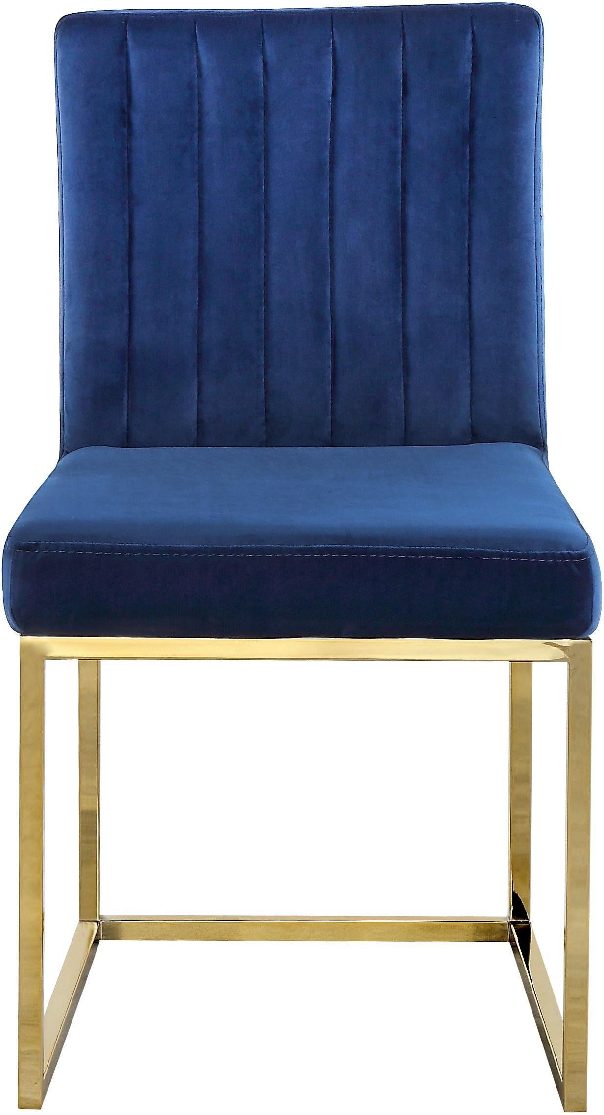 Giselle Navy Velvet Dining Chair