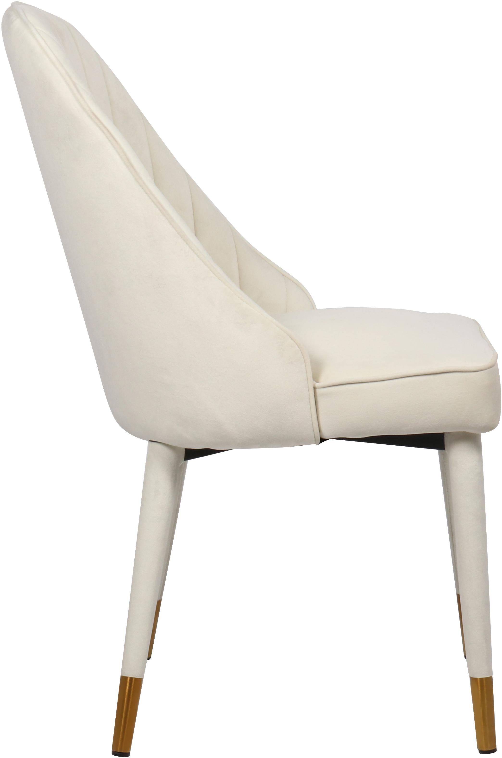 Belle Cream Velvet Dining Chair