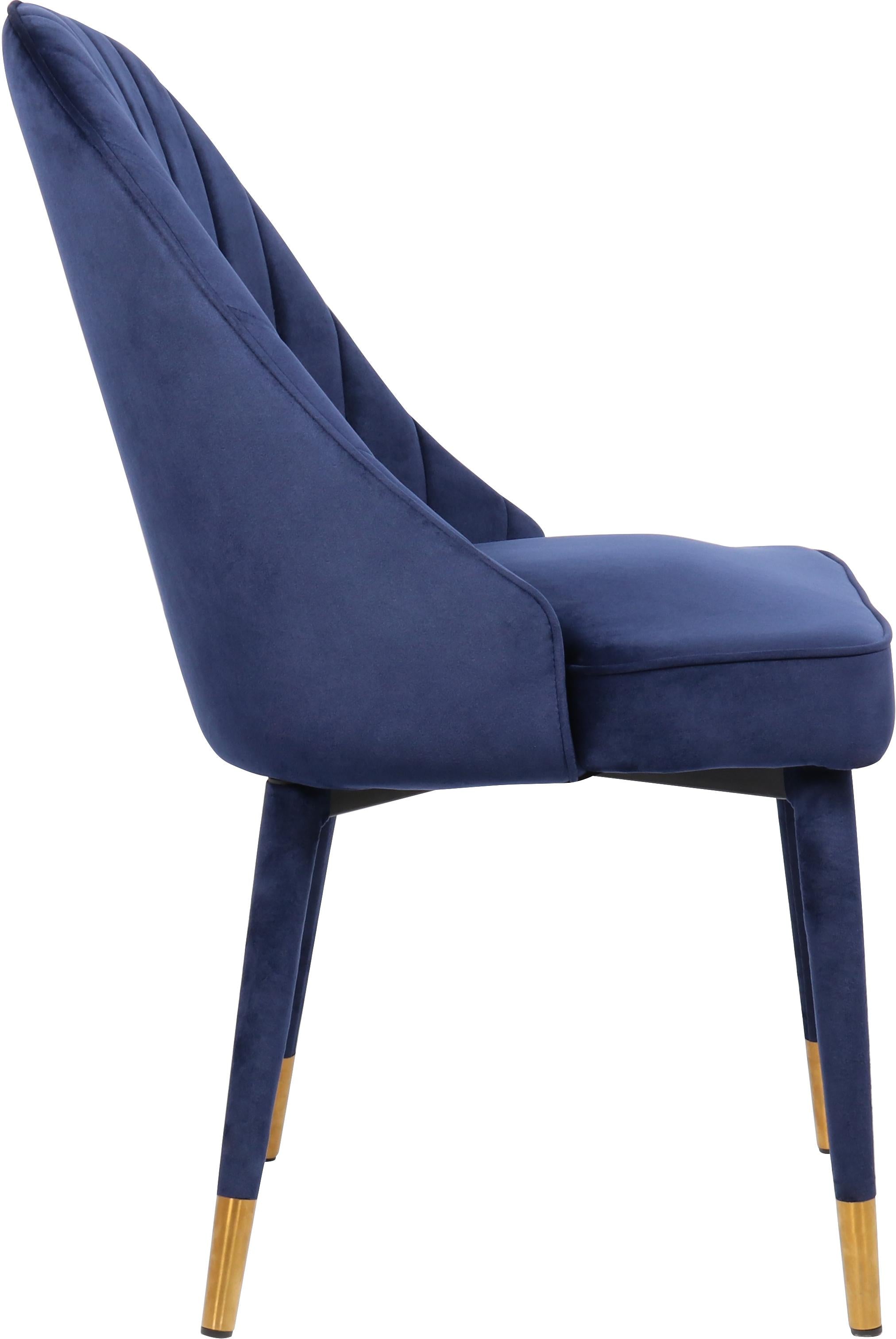 Belle Navy Velvet Dining Chair