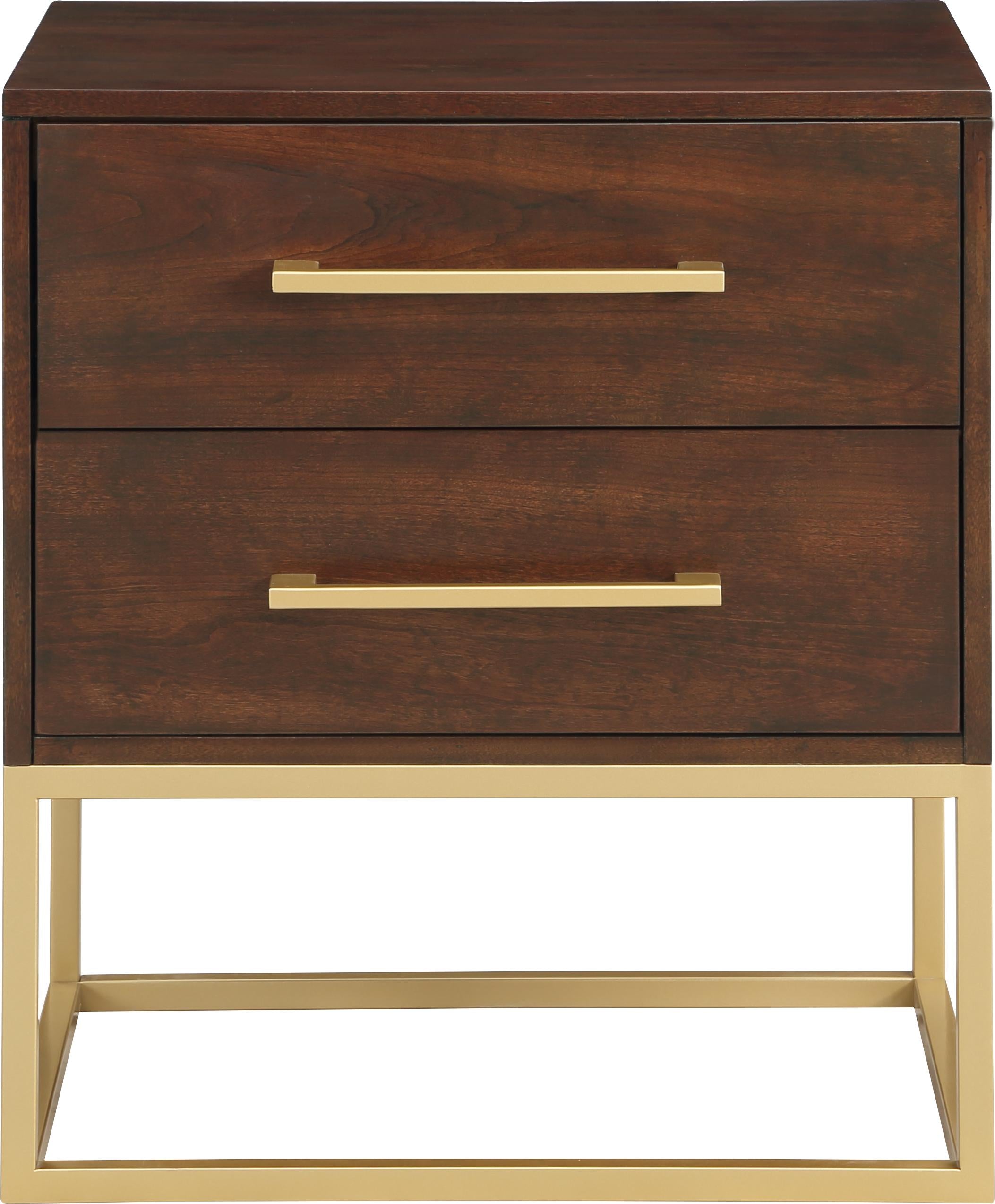 Maxine Cherry / Gold Night Stand