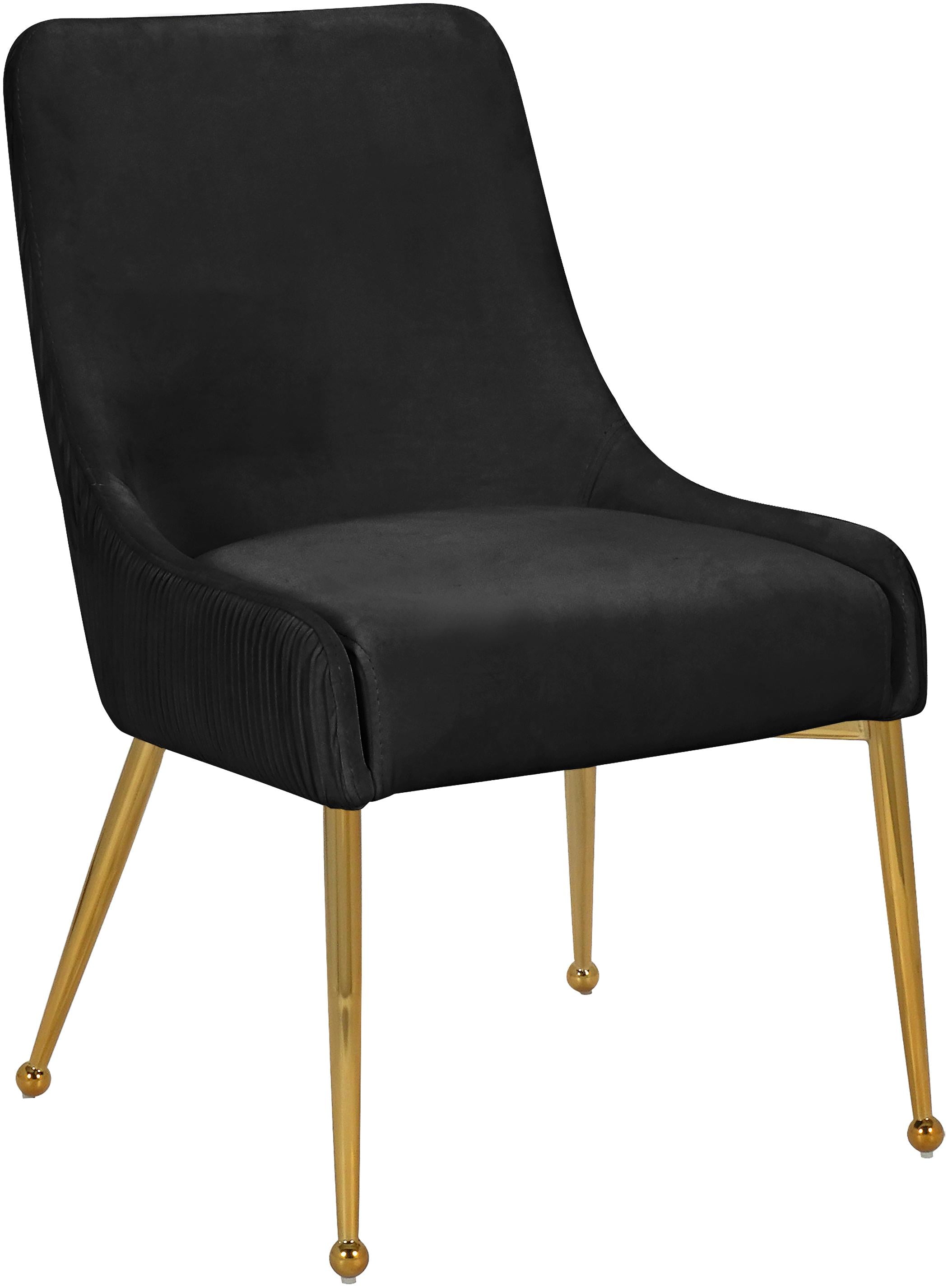 Ace Black Velvet Dining Chair