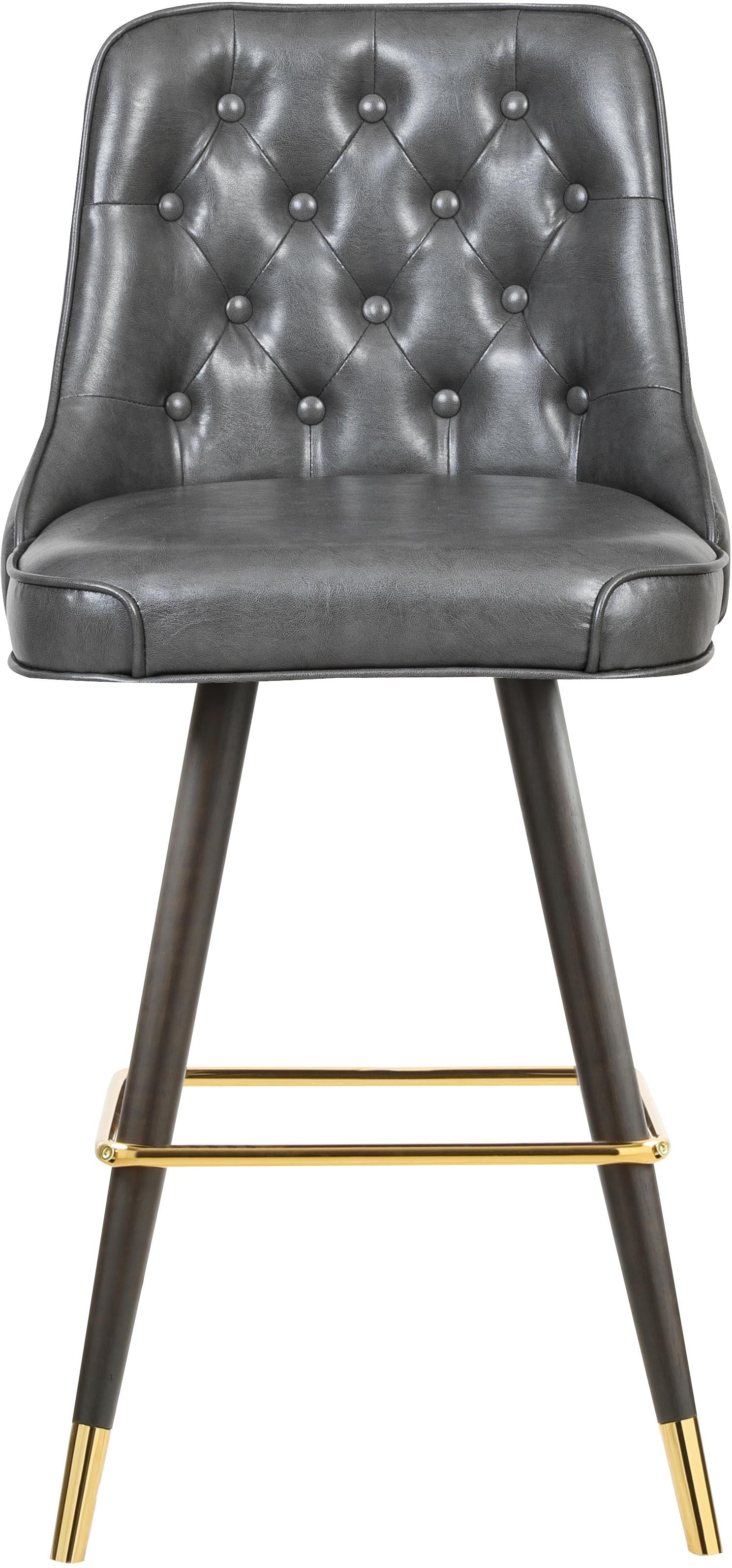 Portnoy Grey Faux Leather Counter/Bar Stool