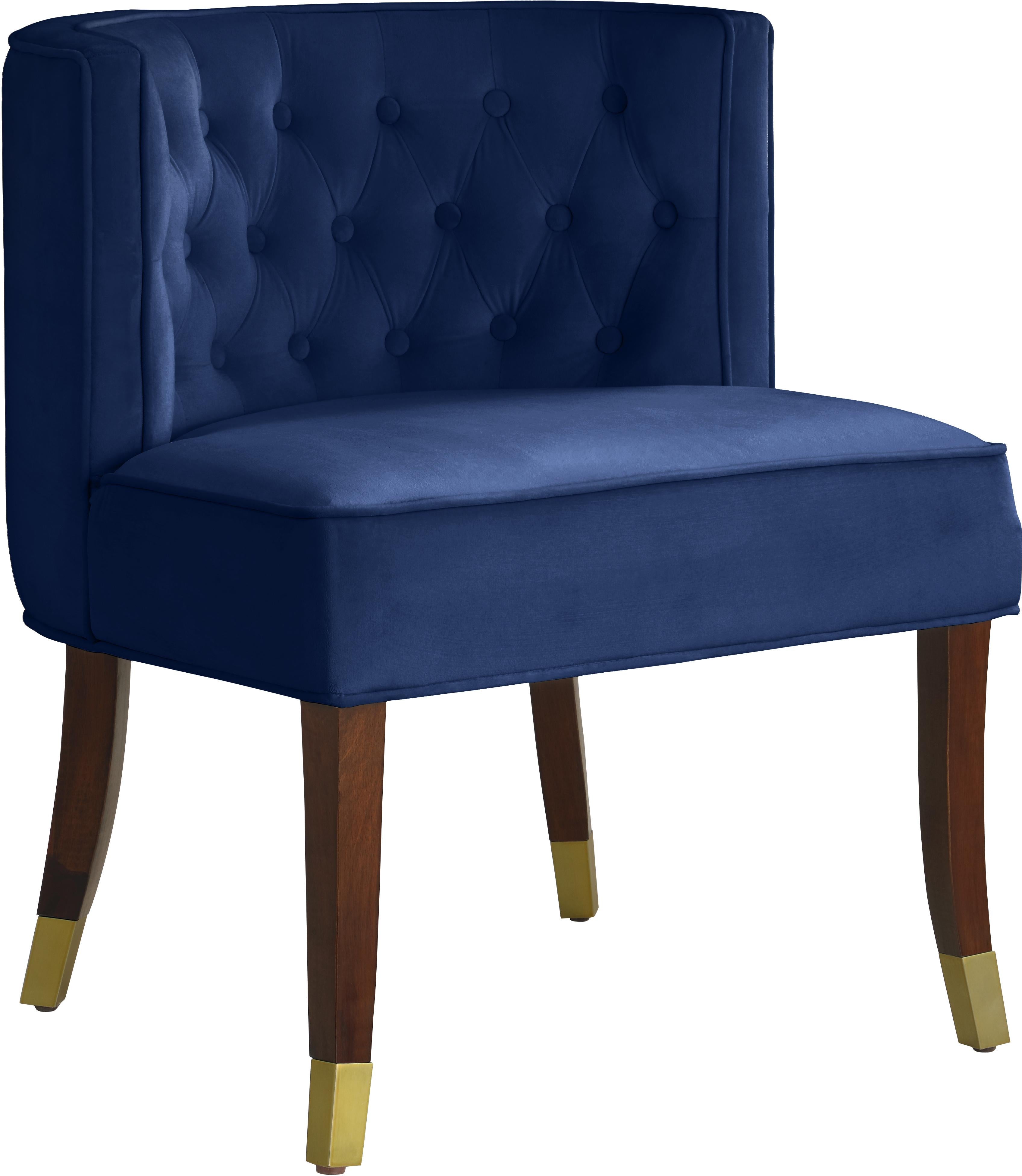 Perry Navy Velvet Dining Chair