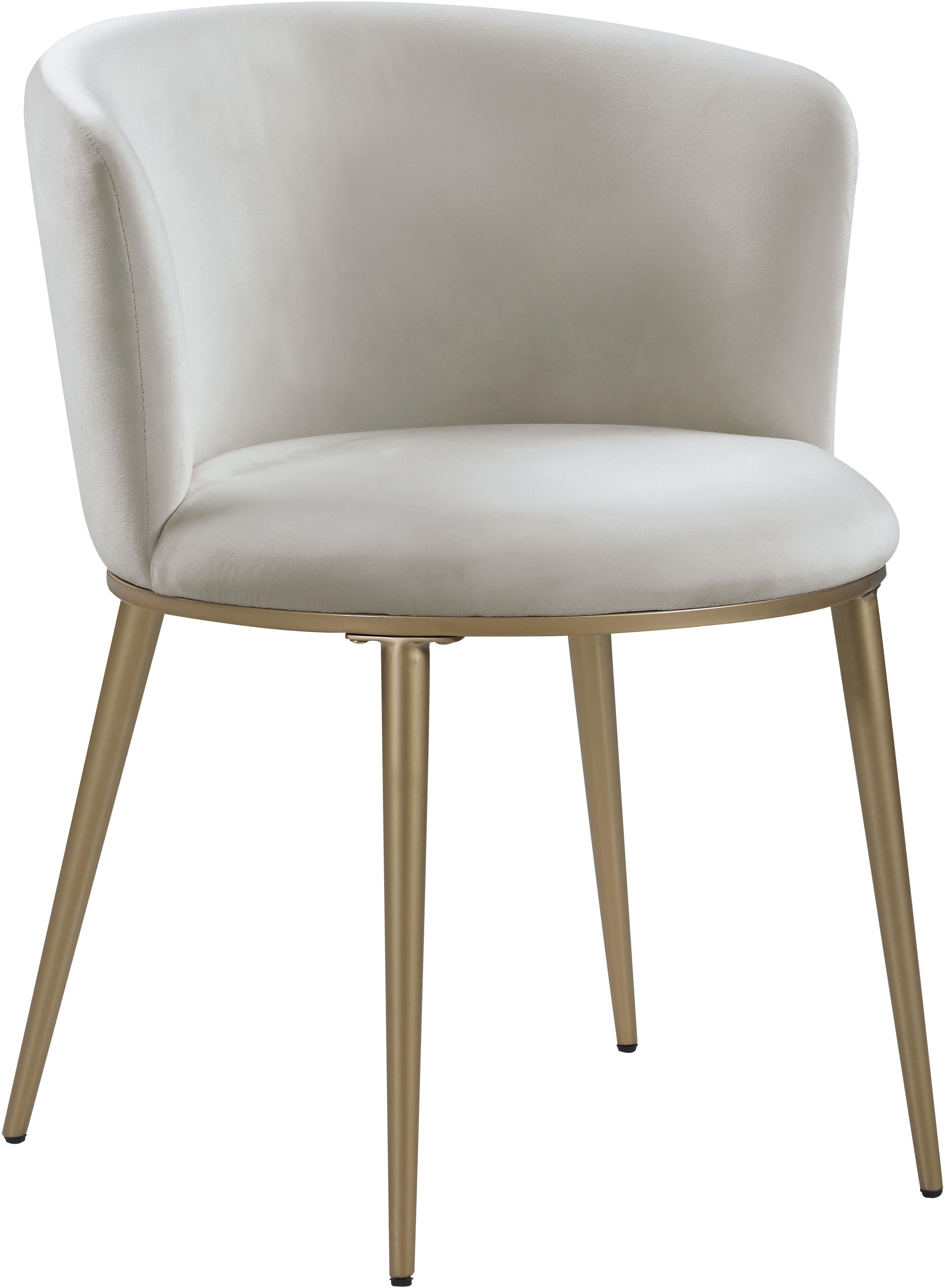 Skylar Cream Velvet Dining Chair