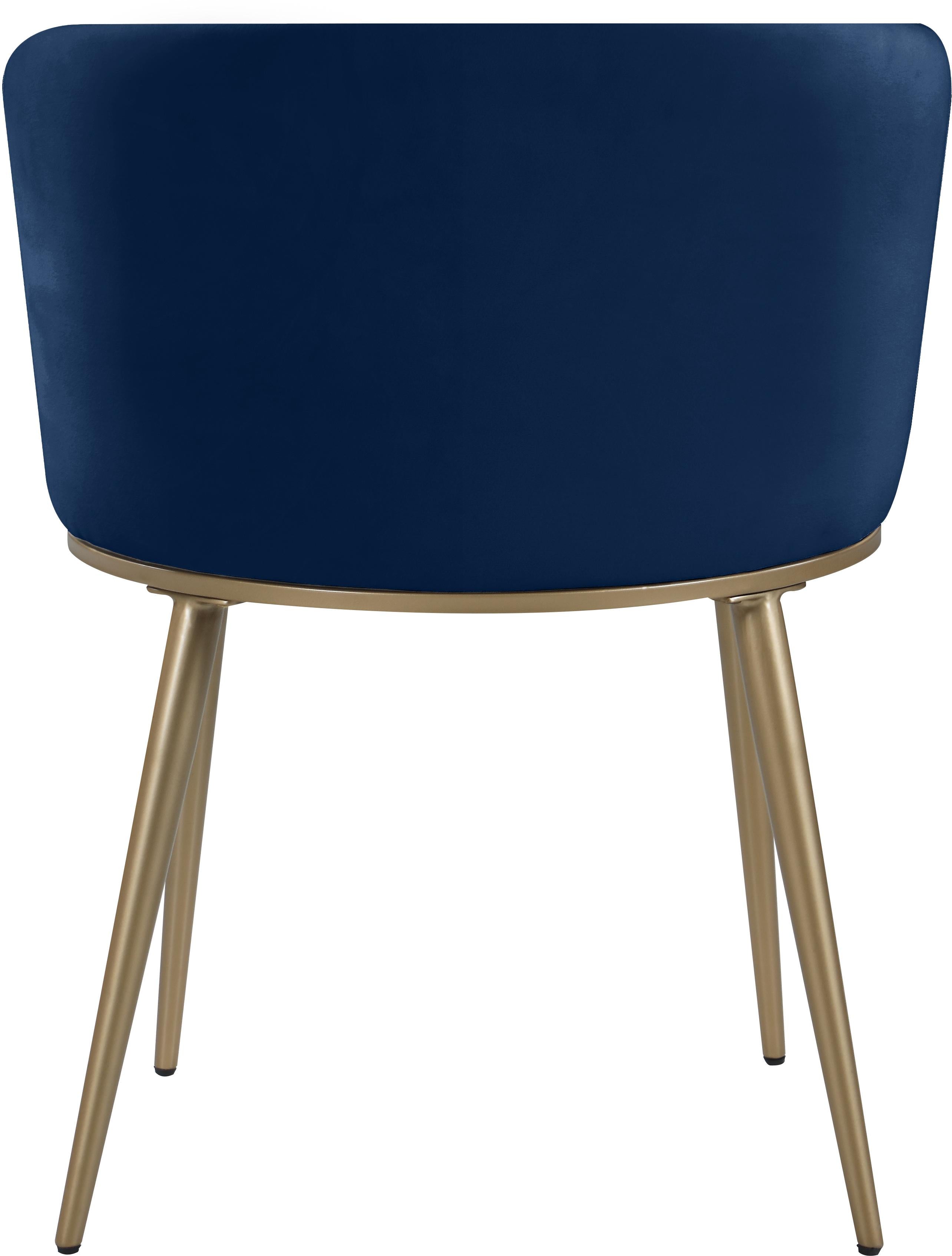 Skylar Navy Velvet Dining Chair