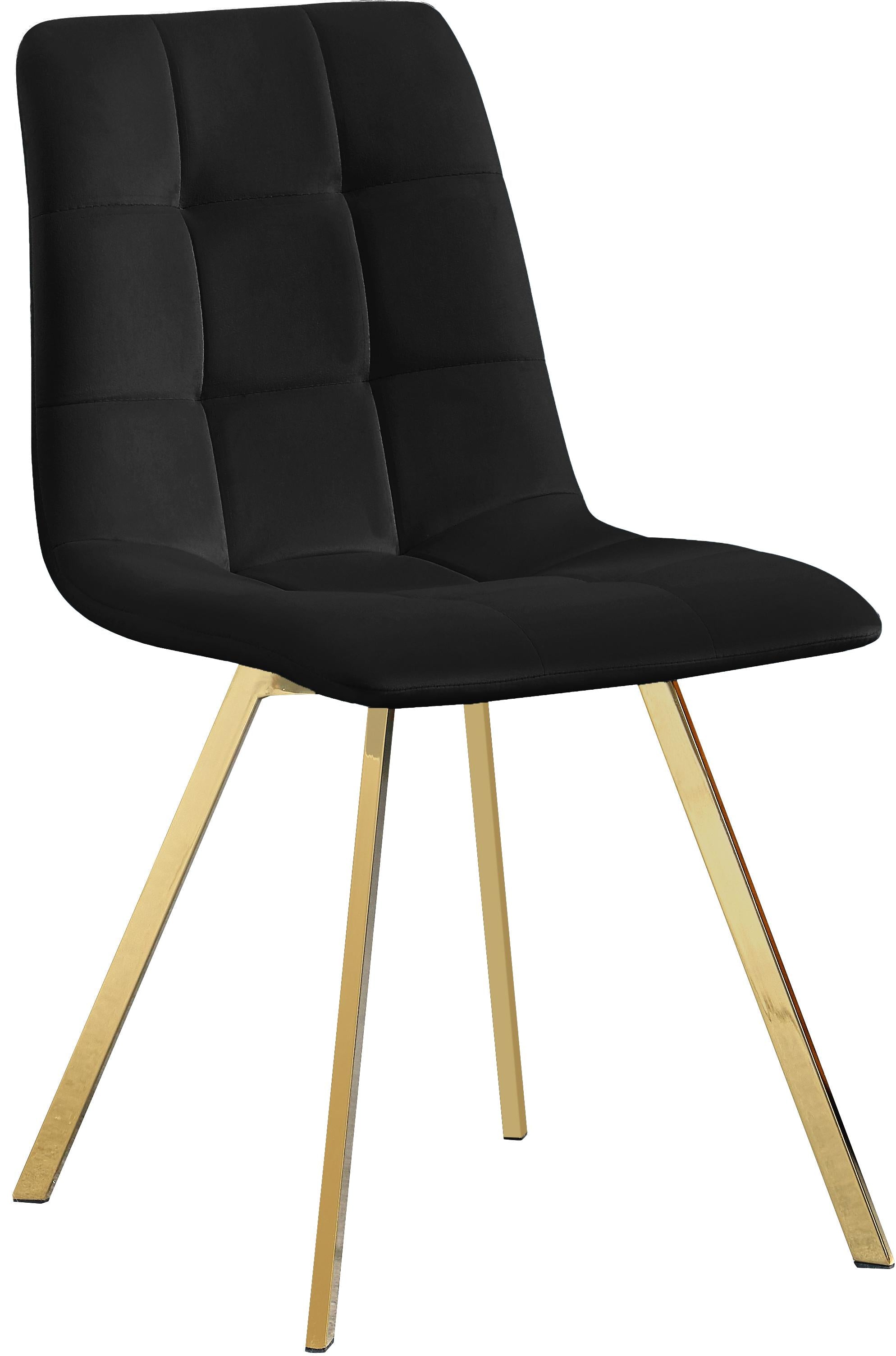 Annie Black Velvet Dining Chair